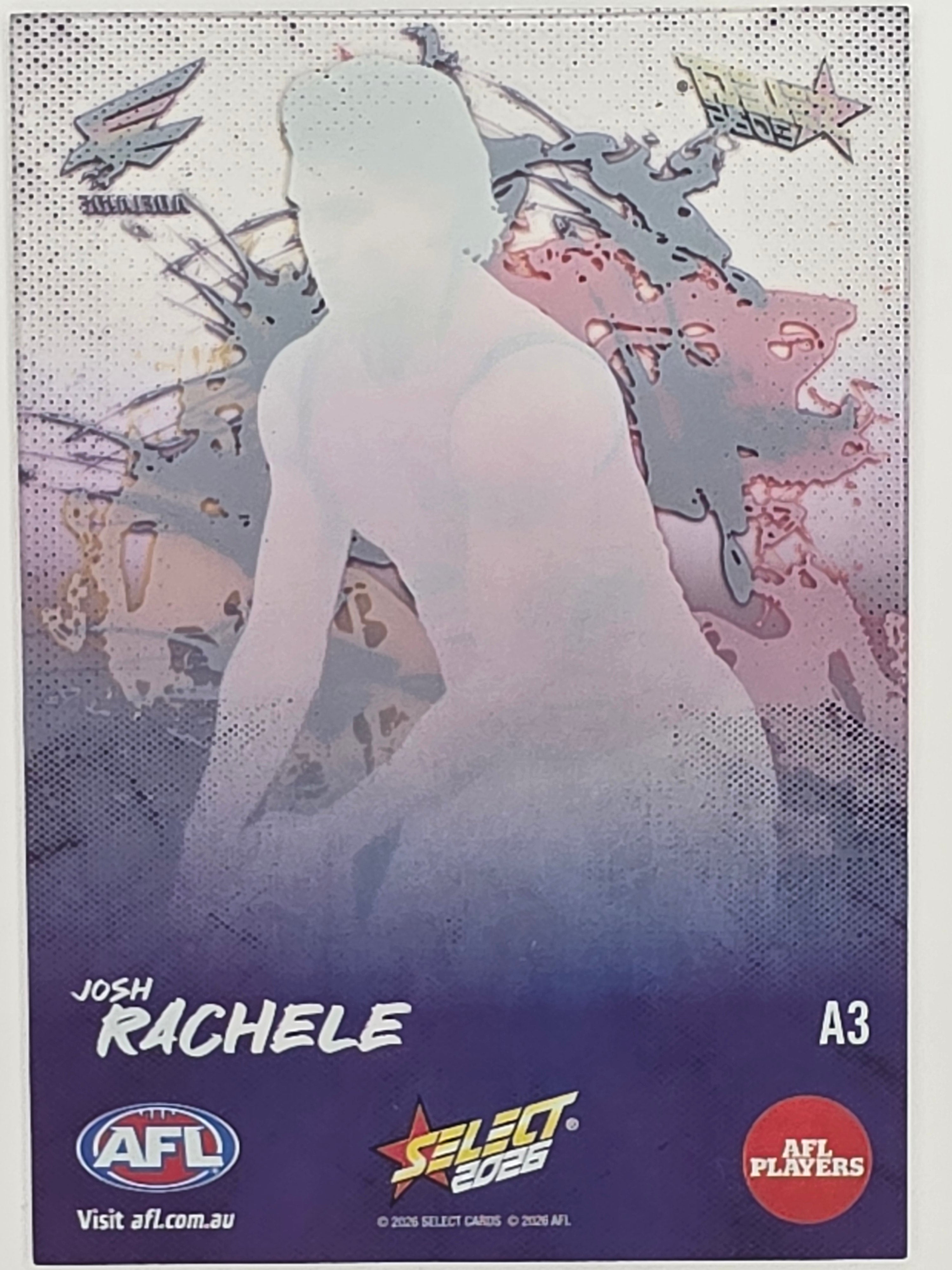 2026 AFL Footy Stars Adrenaline A3 Josh Rachele - Adelaide Crows