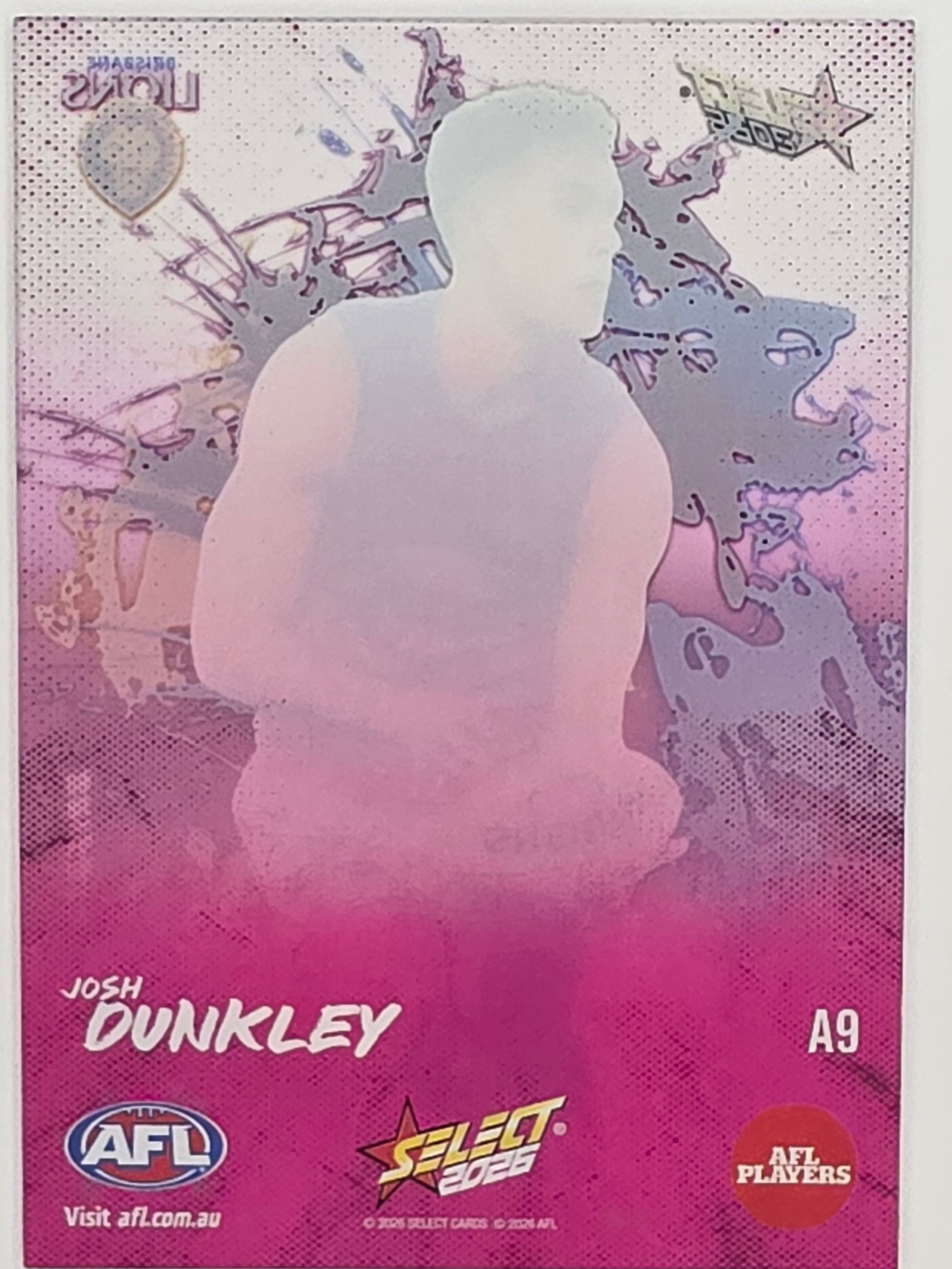 2026 AFL Footy Stars Adrenaline A9 Josh Dunkley - Brisbane Lions