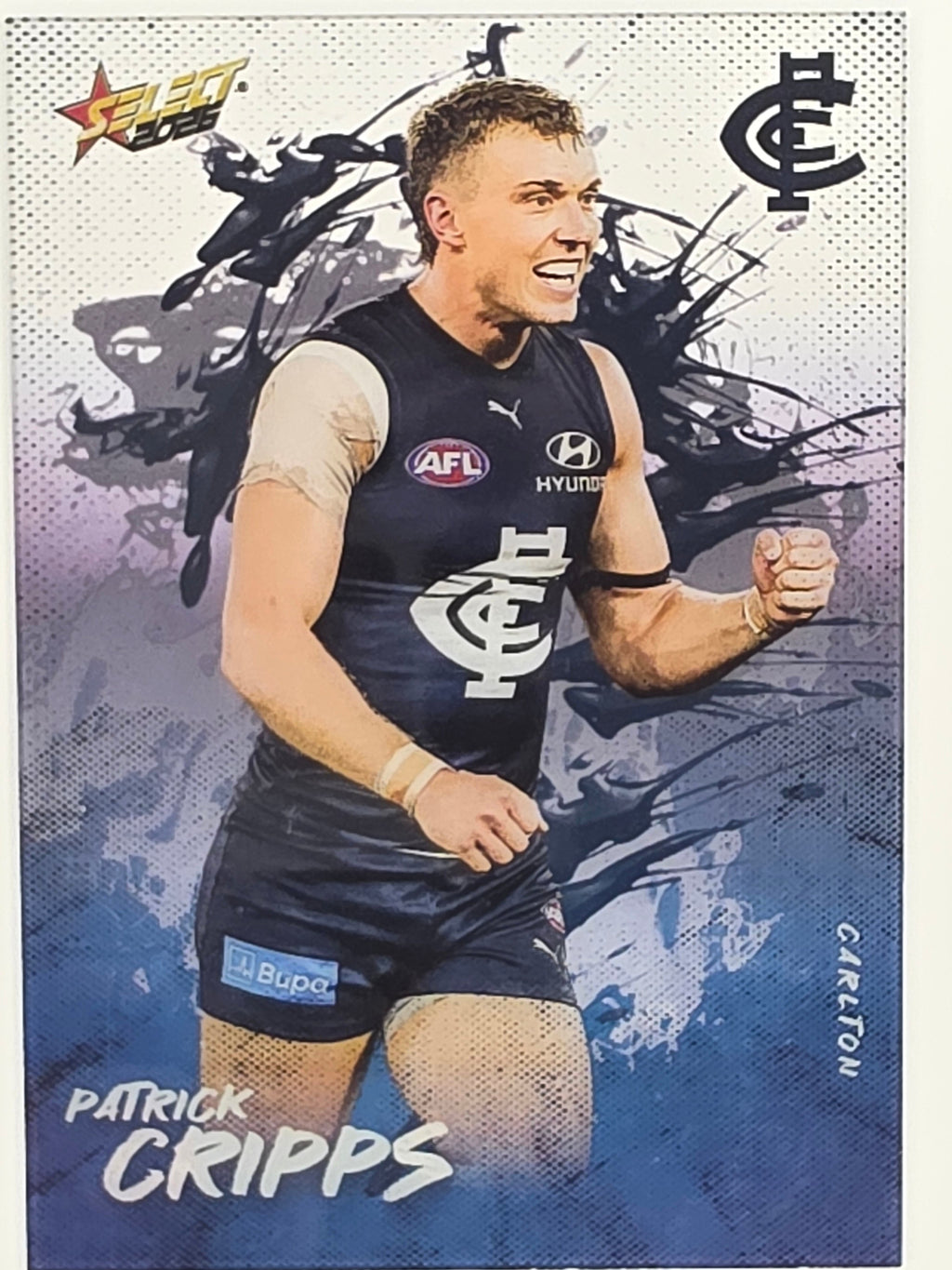 2026 AFL Footy Stars Adrenaline A11 Patrick Cripps - Carlton Blues