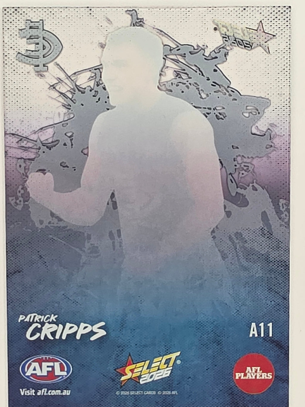 2026 AFL Footy Stars Adrenaline A11 Patrick Cripps - Carlton Blues