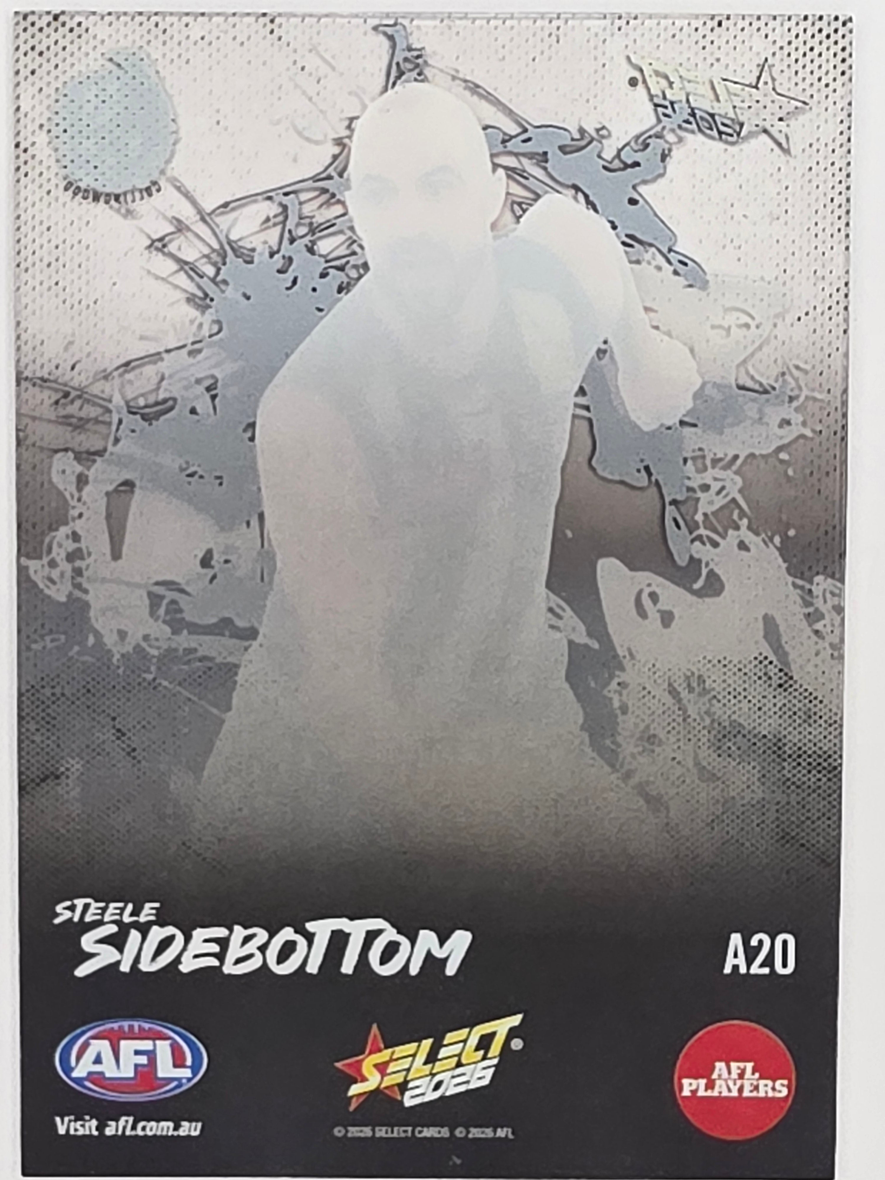 2026 AFL Footy Stars Adrenaline A20 Steele Sidebottom - Collingwood Magpies