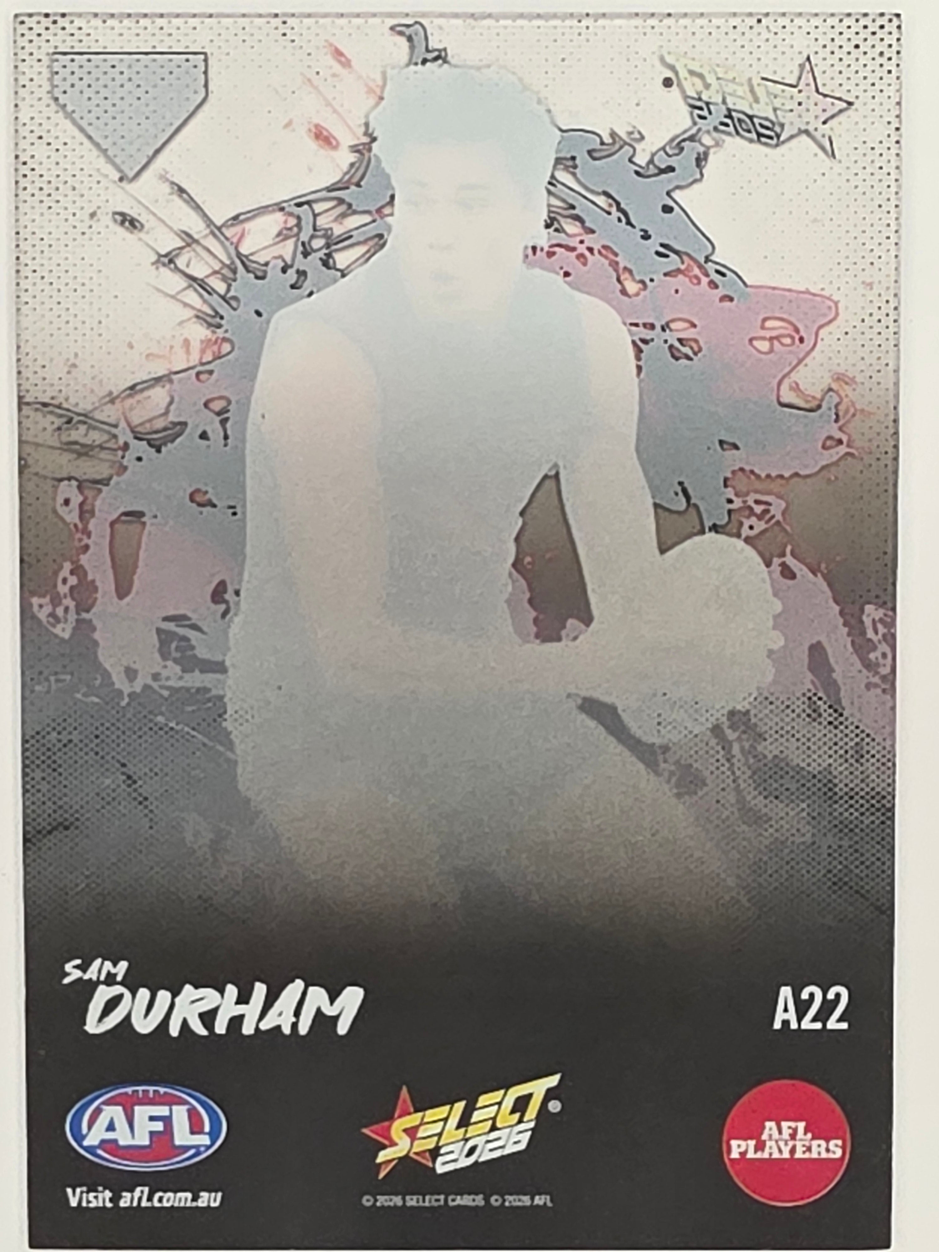 2026 AFL Footy Stars Adrenaline A22 Sam Durham - Essendon Bombers
