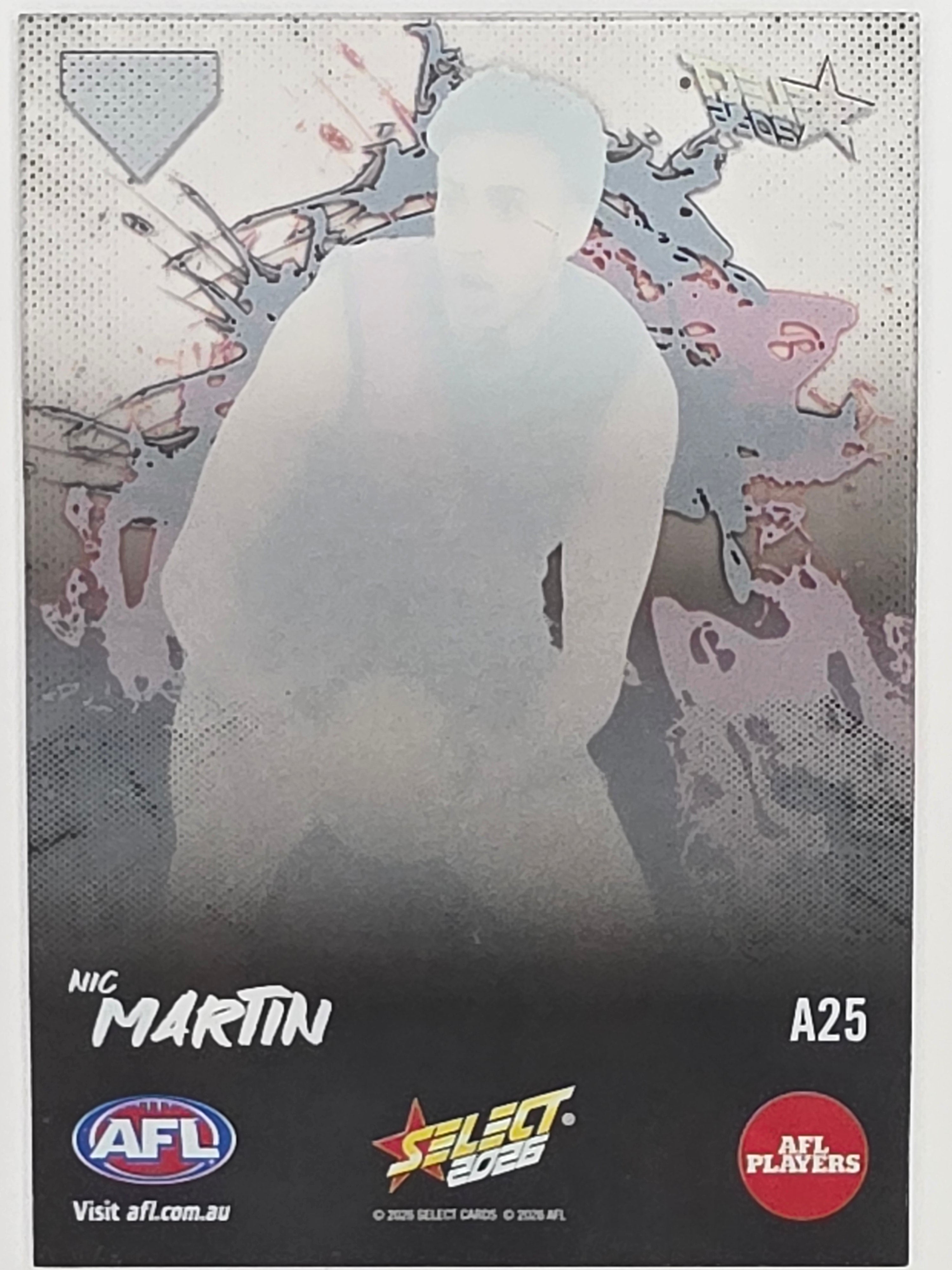 2026 AFL Footy Stars Adrenaline A25 Nic Martin - Essendon Bombers