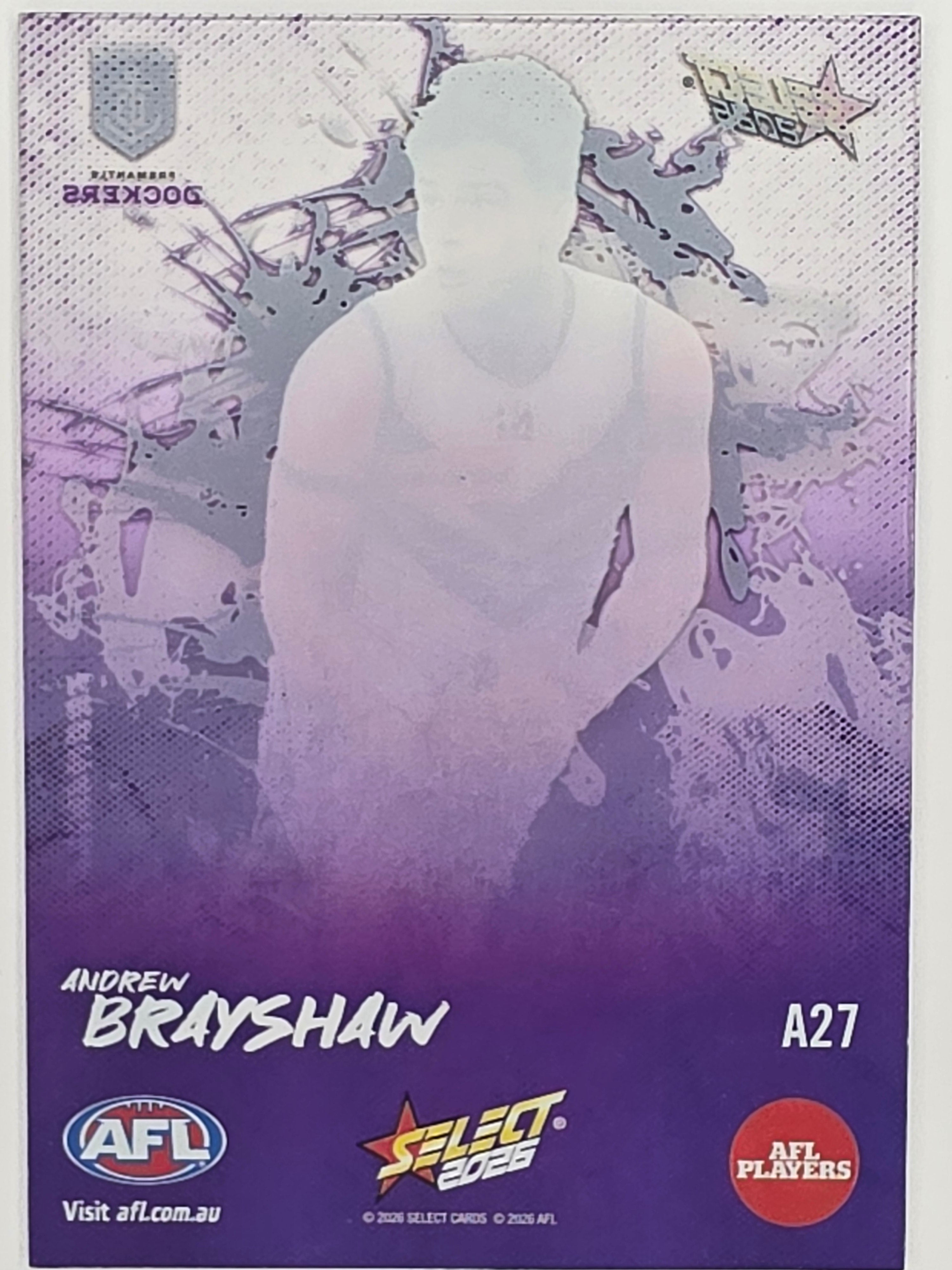 2026 AFL Footy Stars Adrenaline A27 Andrew Brayshaw - Fremantle Dockers