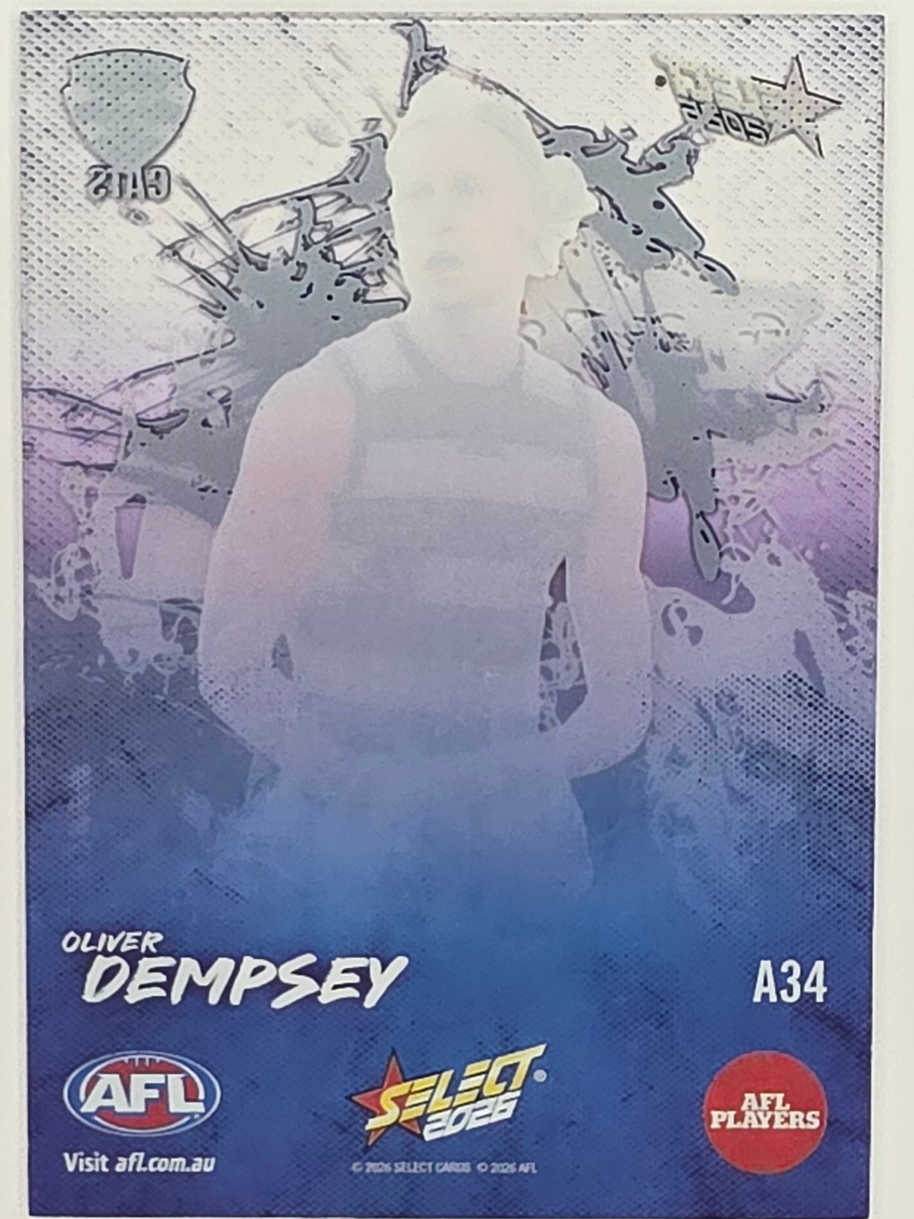 2026 AFL Footy Stars Adrenaline A34 Oliver Dempsey - Geelong Cats