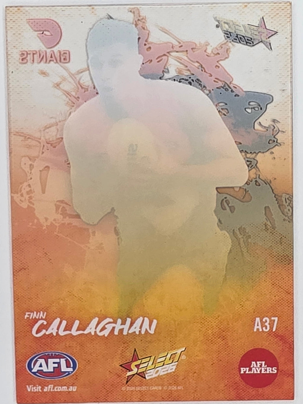 2026 AFL Footy Stars Adrenaline A37 Finn Callaghan - GWS Giants