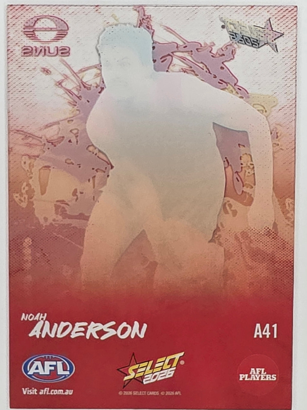 2026 AFL Footy Stars Adrenaline A41 Noah Anderson - Gold Coast Suns