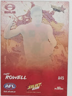 2026 AFL Footy Stars Adrenaline A45 Matt Rowell - Gold Coast Suns