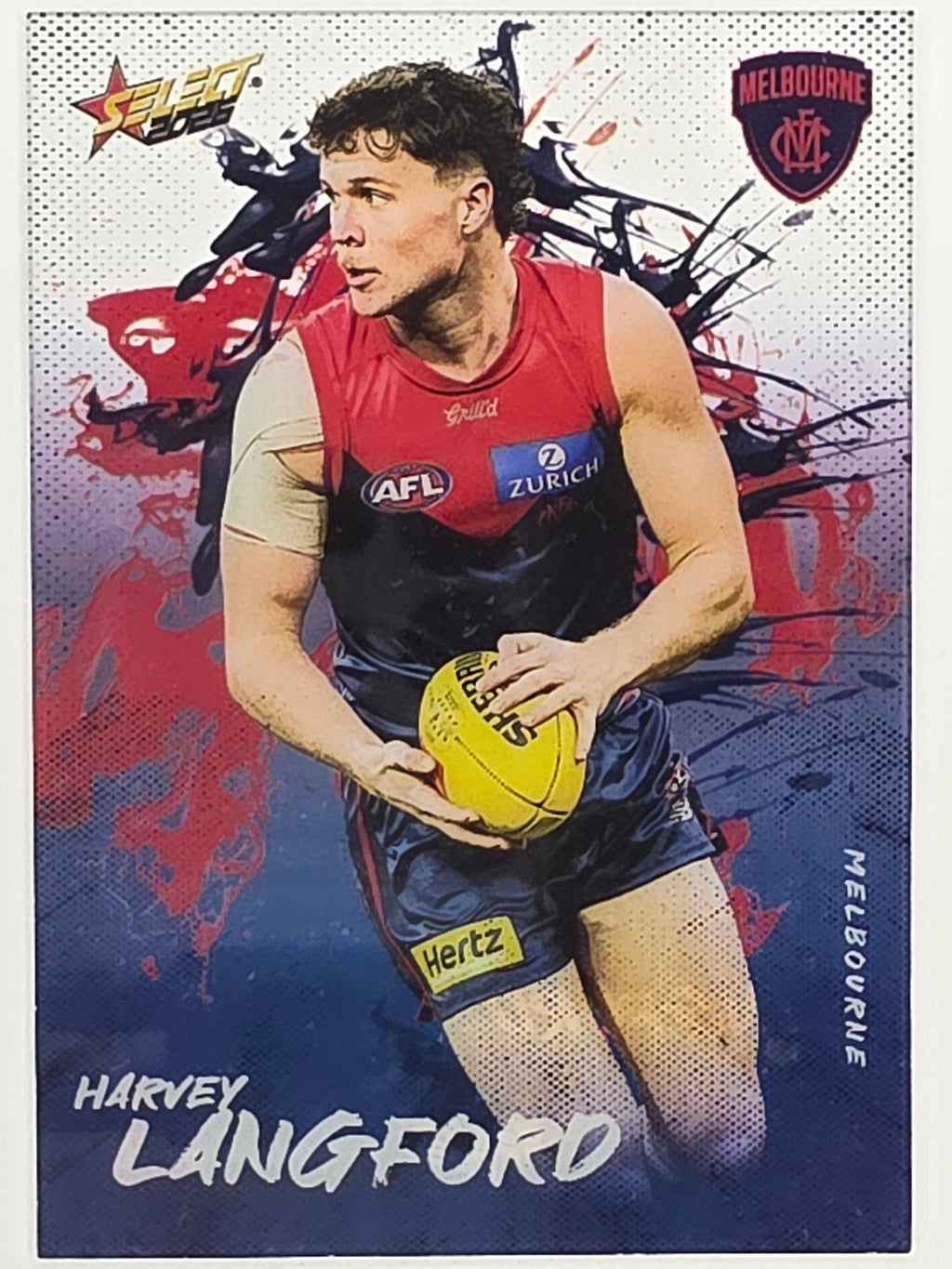 2026 AFL Footy Stars Adrenaline A51 Harvey Langford - Melbourne Demons
