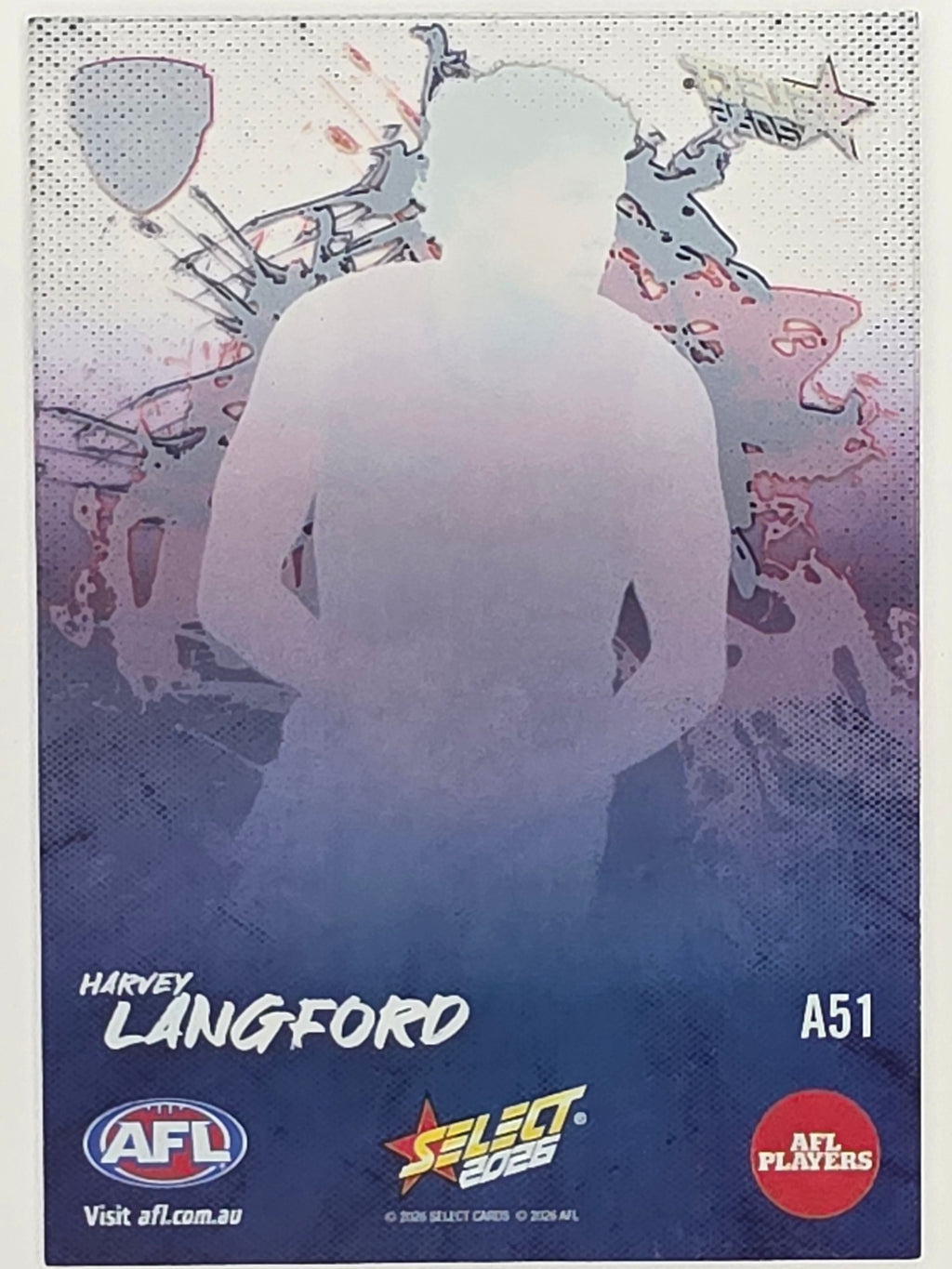 2026 AFL Footy Stars Adrenaline A51 Harvey Langford - Melbourne Demons