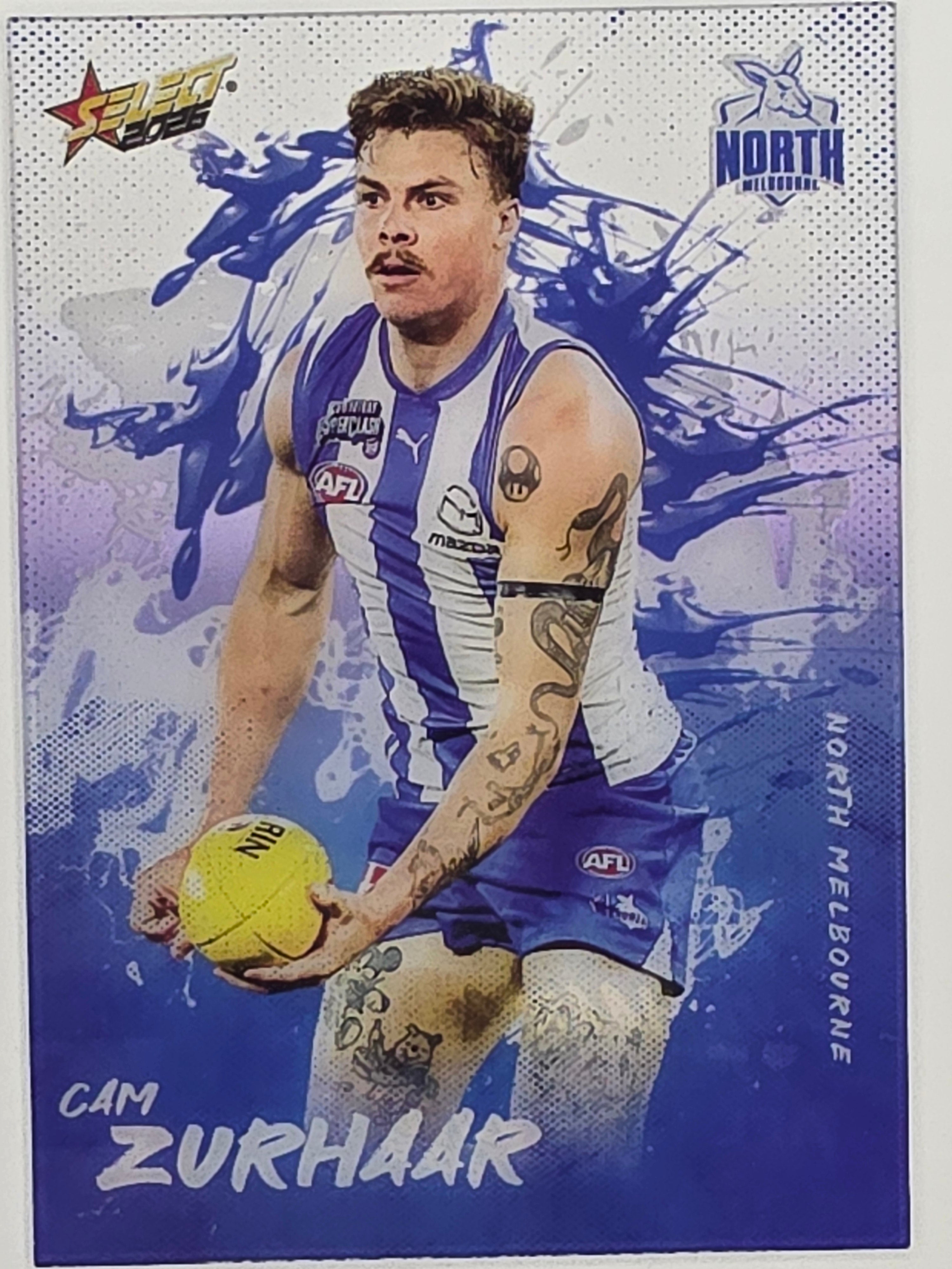 2026 AFL Footy Stars Adrenaline A60 Cam Zurhaar - North Melbourne Kangaroos