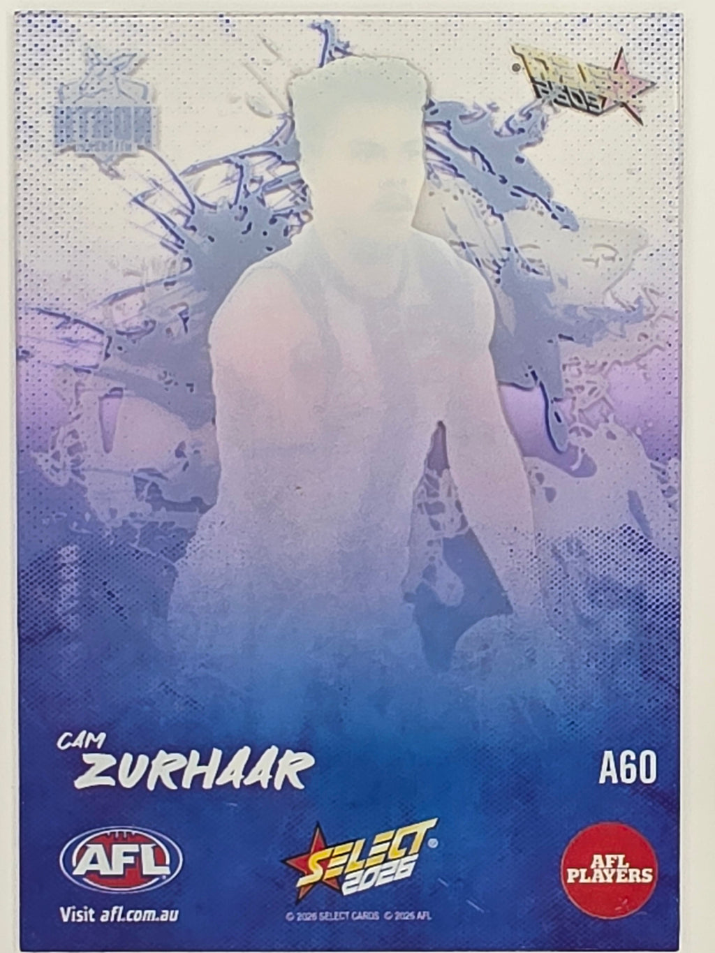 2026 AFL Footy Stars Adrenaline A60 Cam Zurhaar - North Melbourne Kangaroos