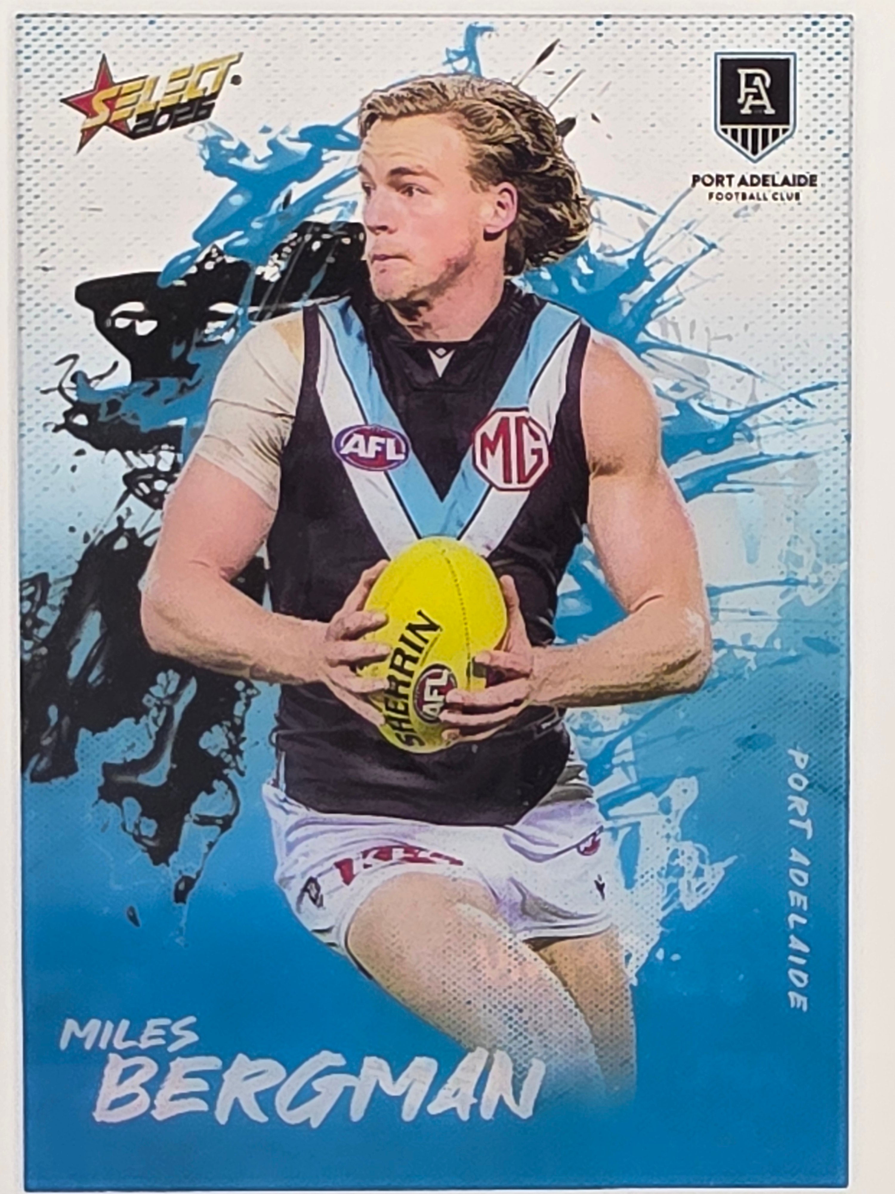 2026 AFL Footy Stars Adrenaline A61 Miles Bergman - Port Adelaide Power
