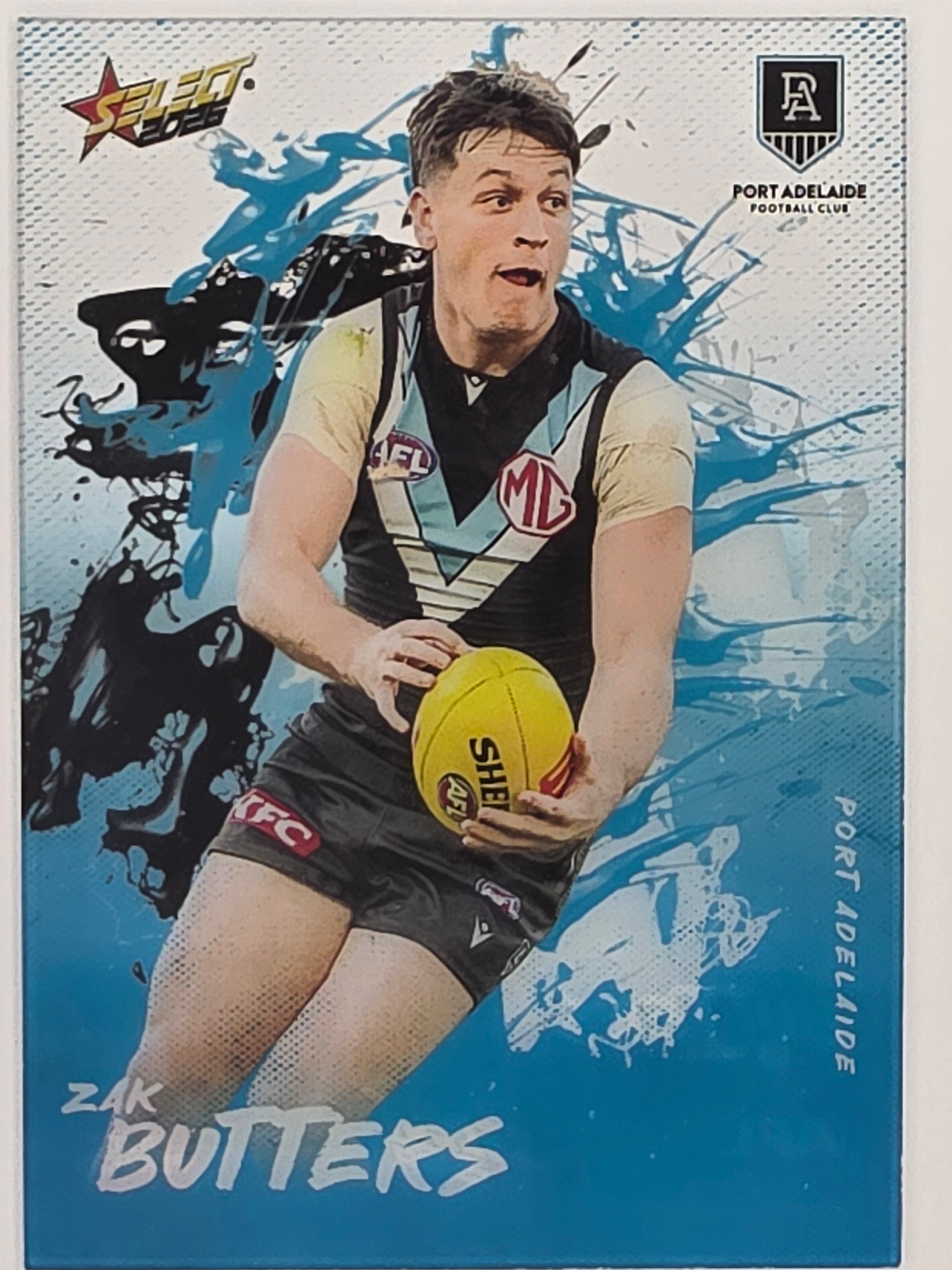 2026 AFL Footy Stars Adrenaline A62 Zak Butters - Port Adelaide Power