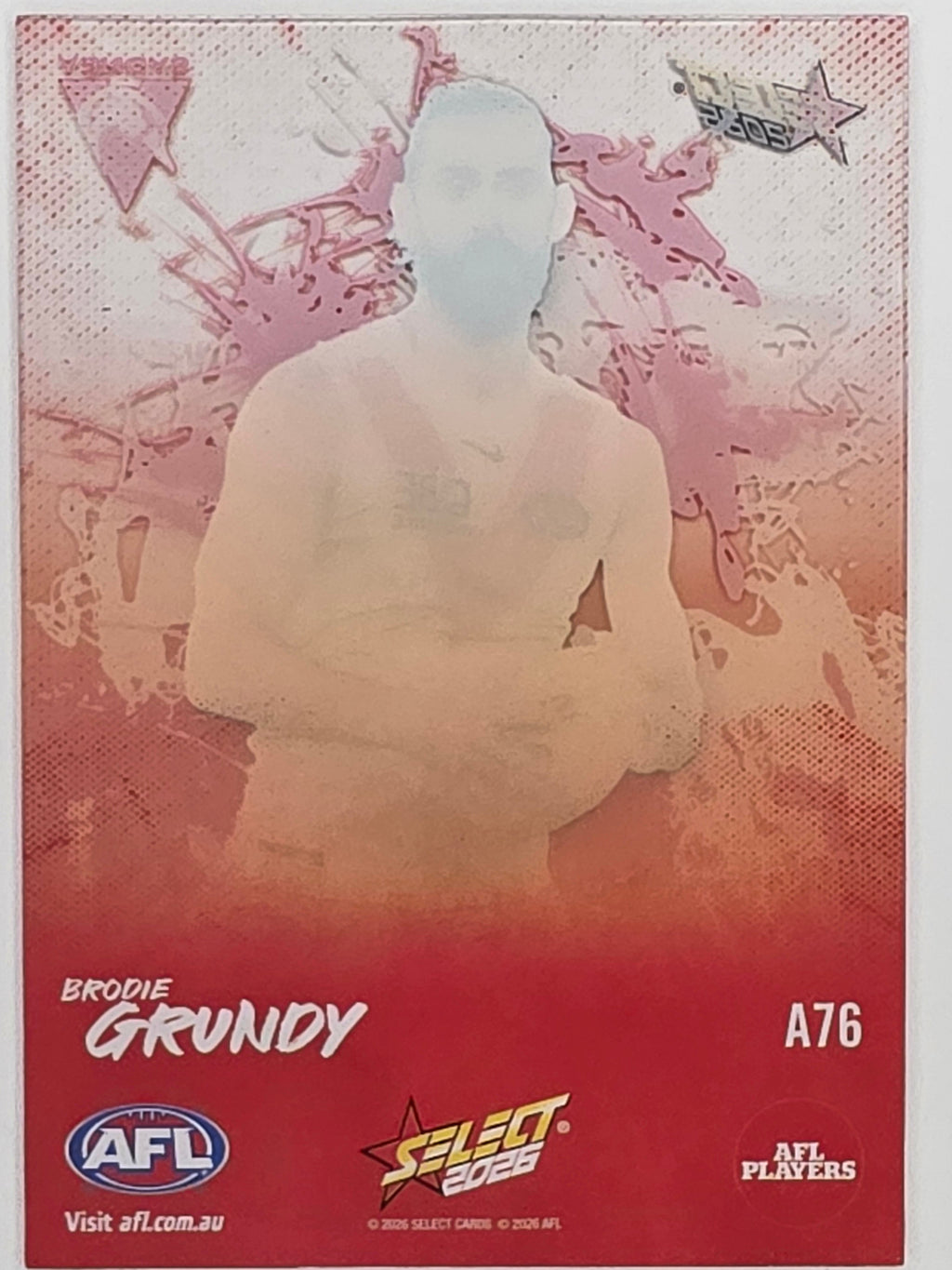 2026 AFL Footy Stars Adrenaline A76 Brodie Grundy - Sydney Swans