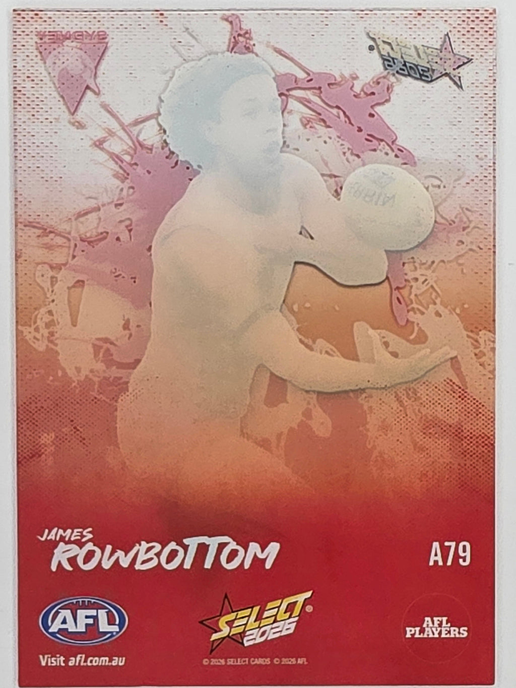 2026 AFL Footy Stars Adrenaline A79 James Rowbottom - Sydney Swans