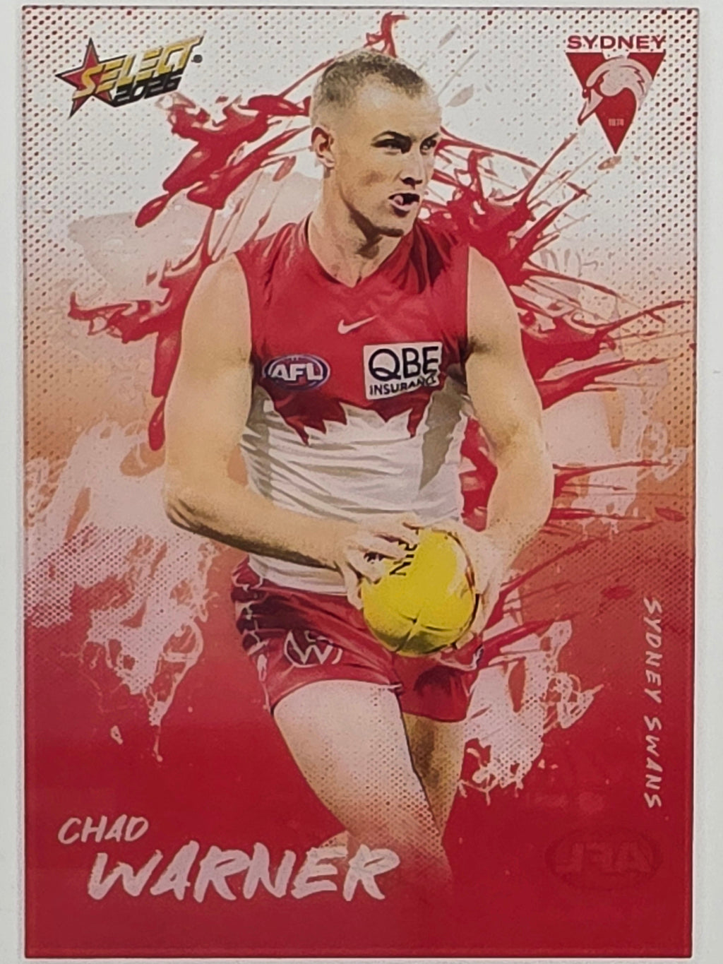 2026 AFL Footy Stars Adrenaline A80 Chad Warner - Sydney Swans