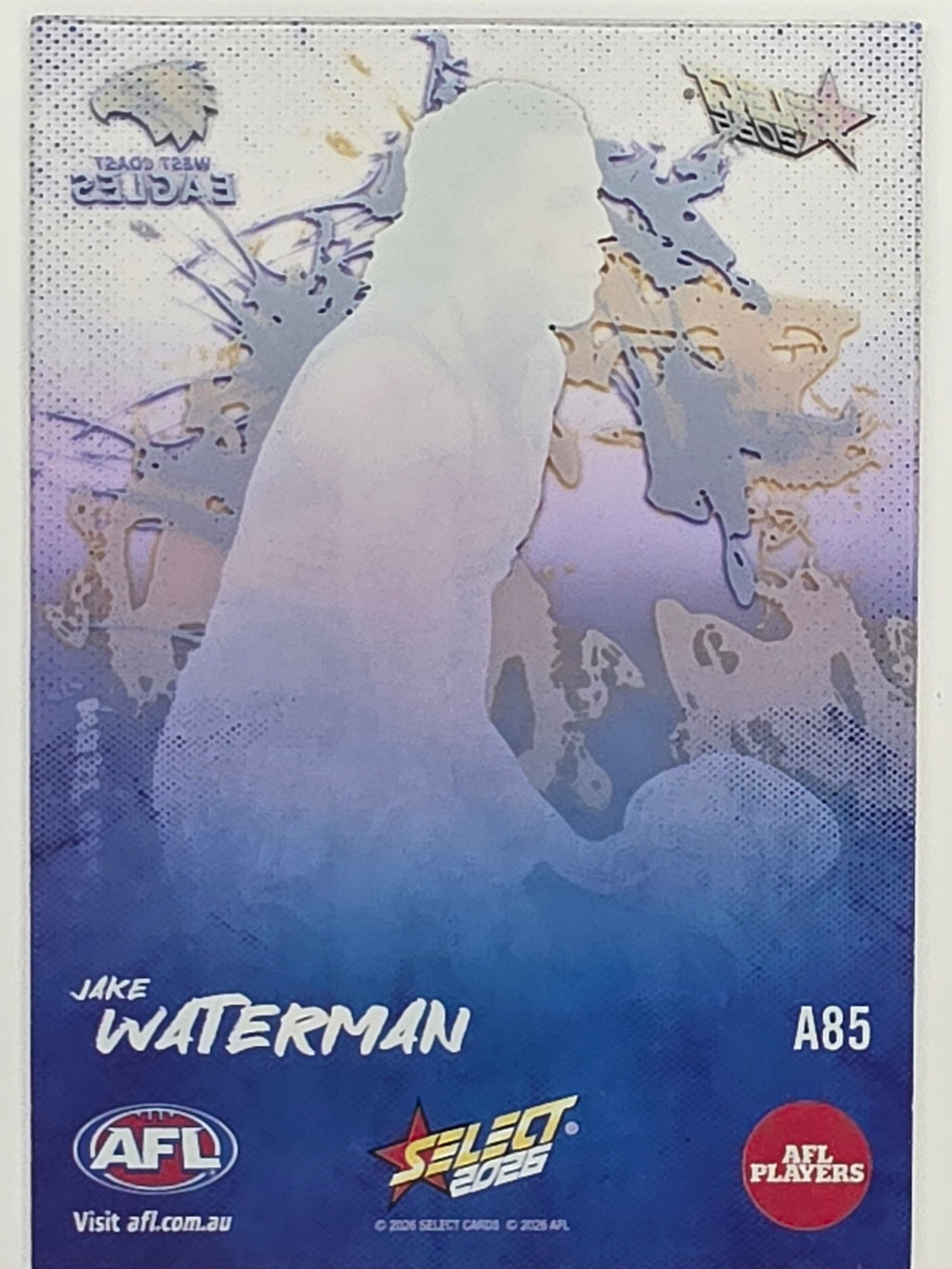 2026 AFL Footy Stars Adrenaline A85 Jake Waterman - West Coast Eagles
