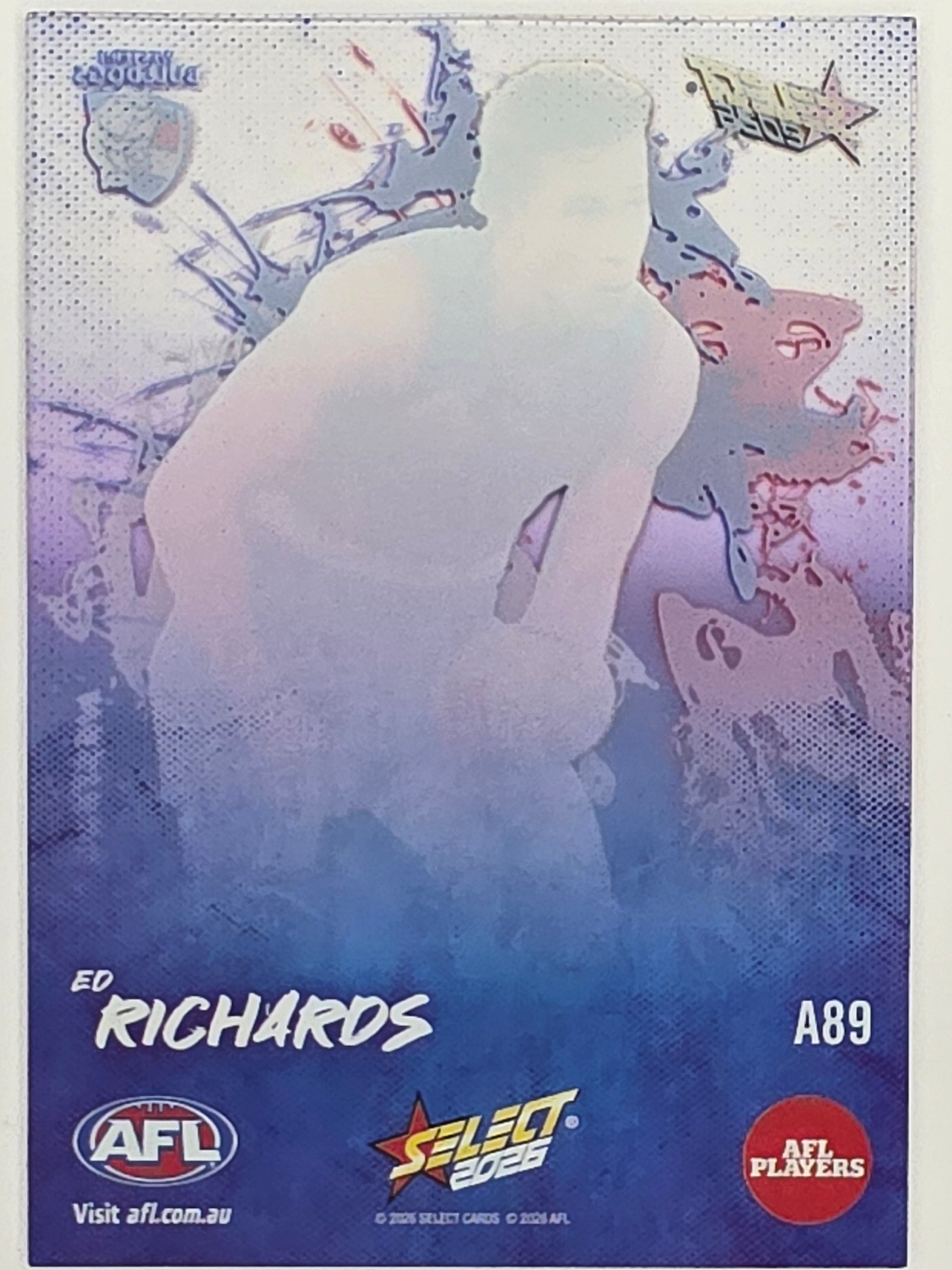 2026 AFL Footy Stars Adrenaline A89 Ed Richards - Western Bulldogs