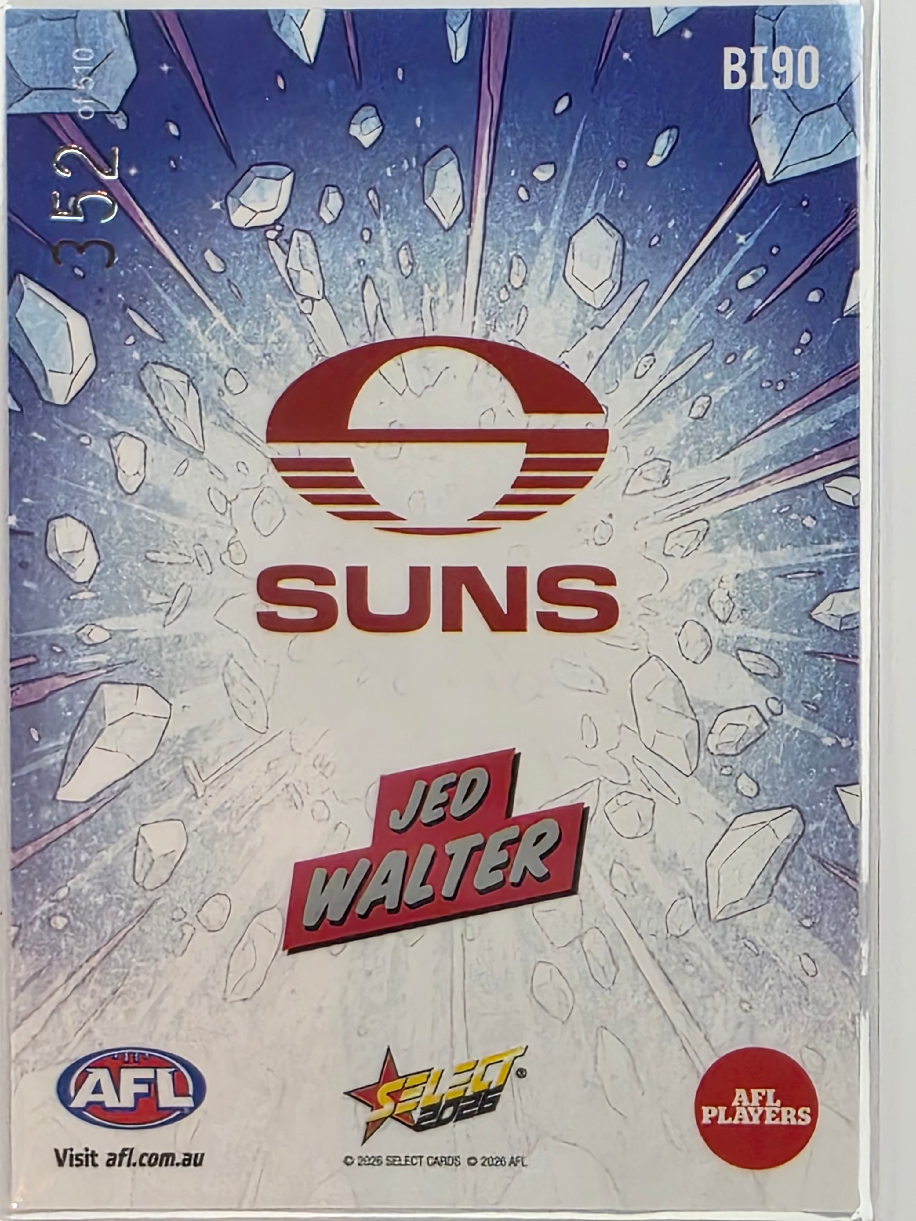 2026 AFL Footy Stars Booom Ice BI9 #352/510 Jed Walter - Gold Coast Suns