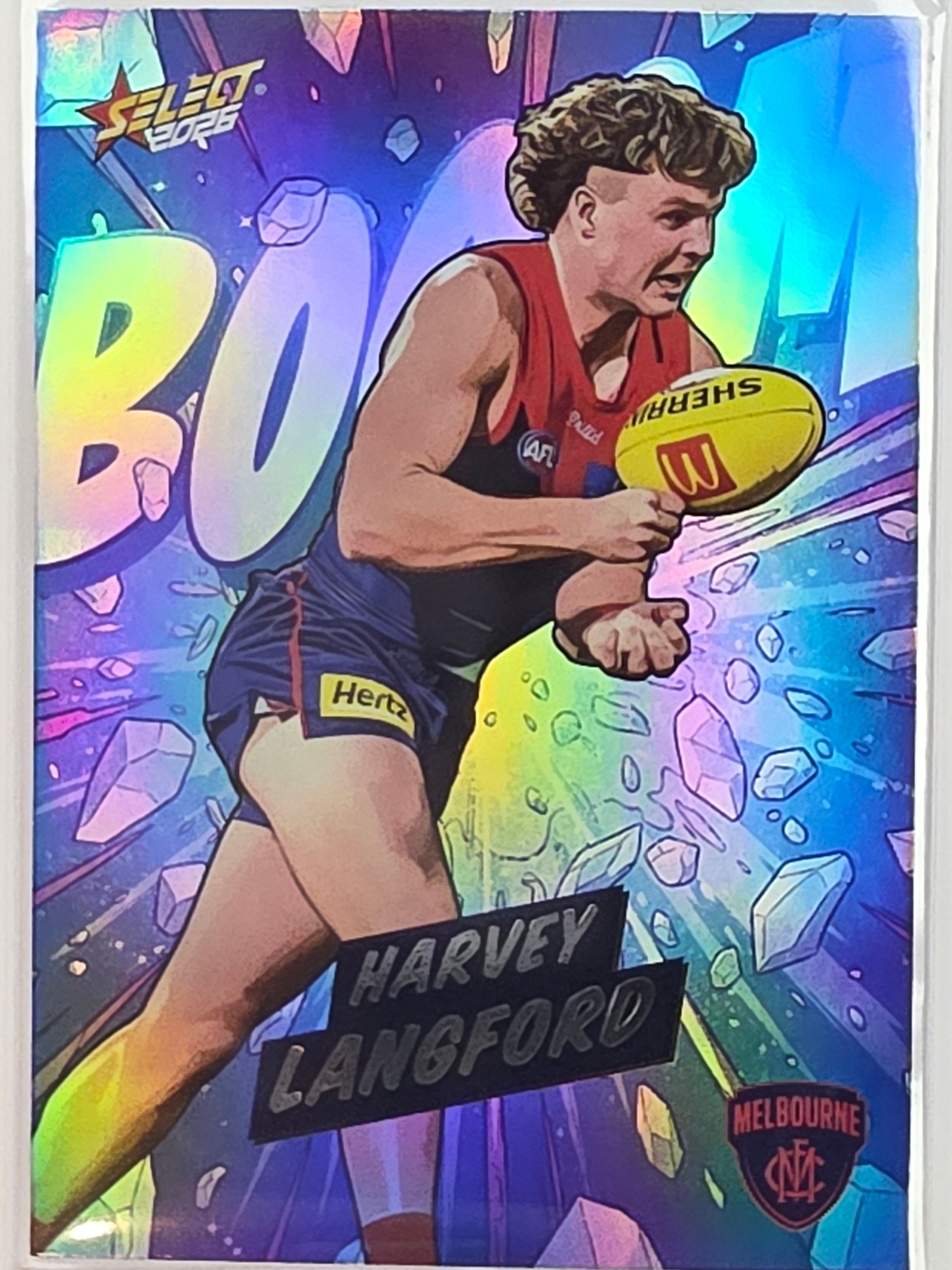 2026 AFL Footy Stars Booom Ice BI103 #207/510 Harvey Langford - Melbourne Demons