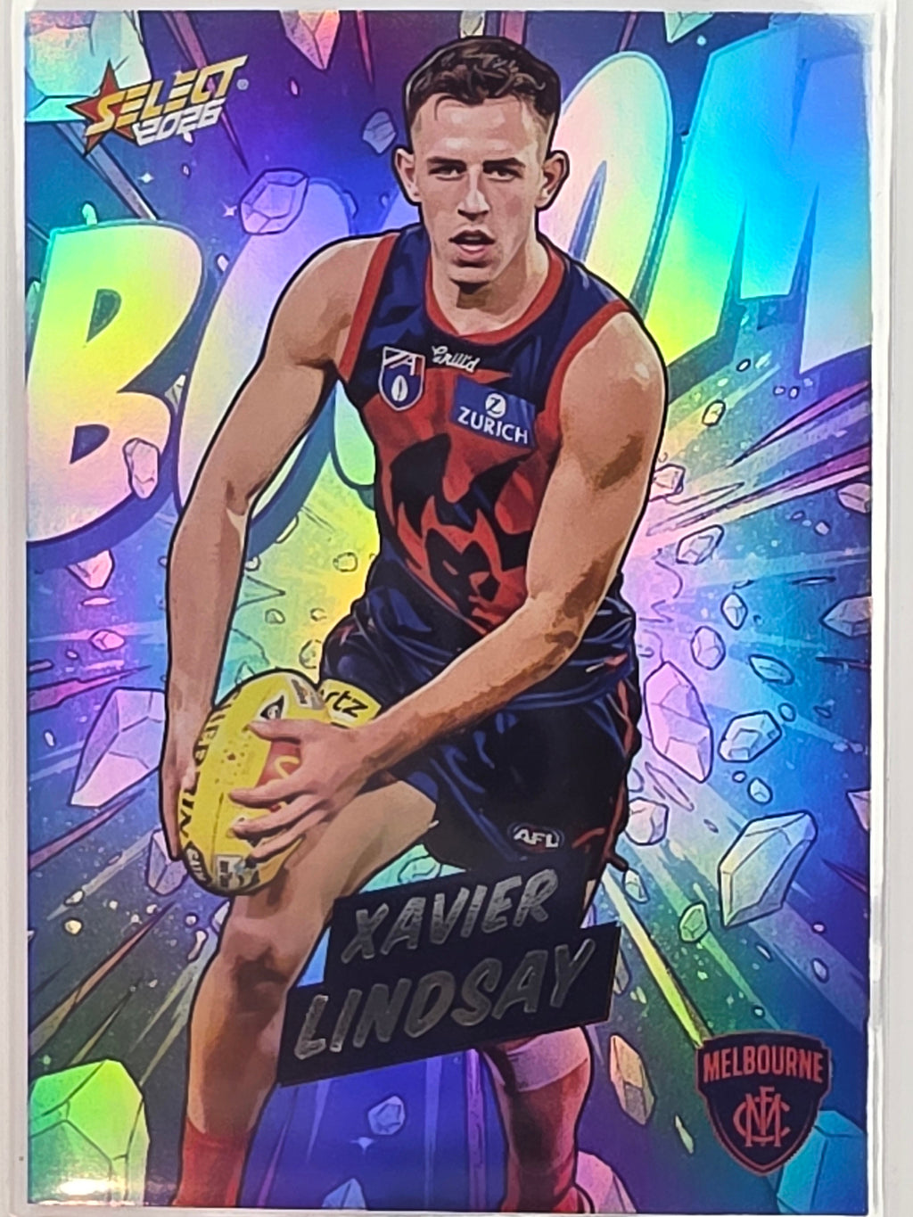 2026 AFL Footy Stars Booom Ice BI104 #480/510 Xavier Lindsay - Melbourne Demons