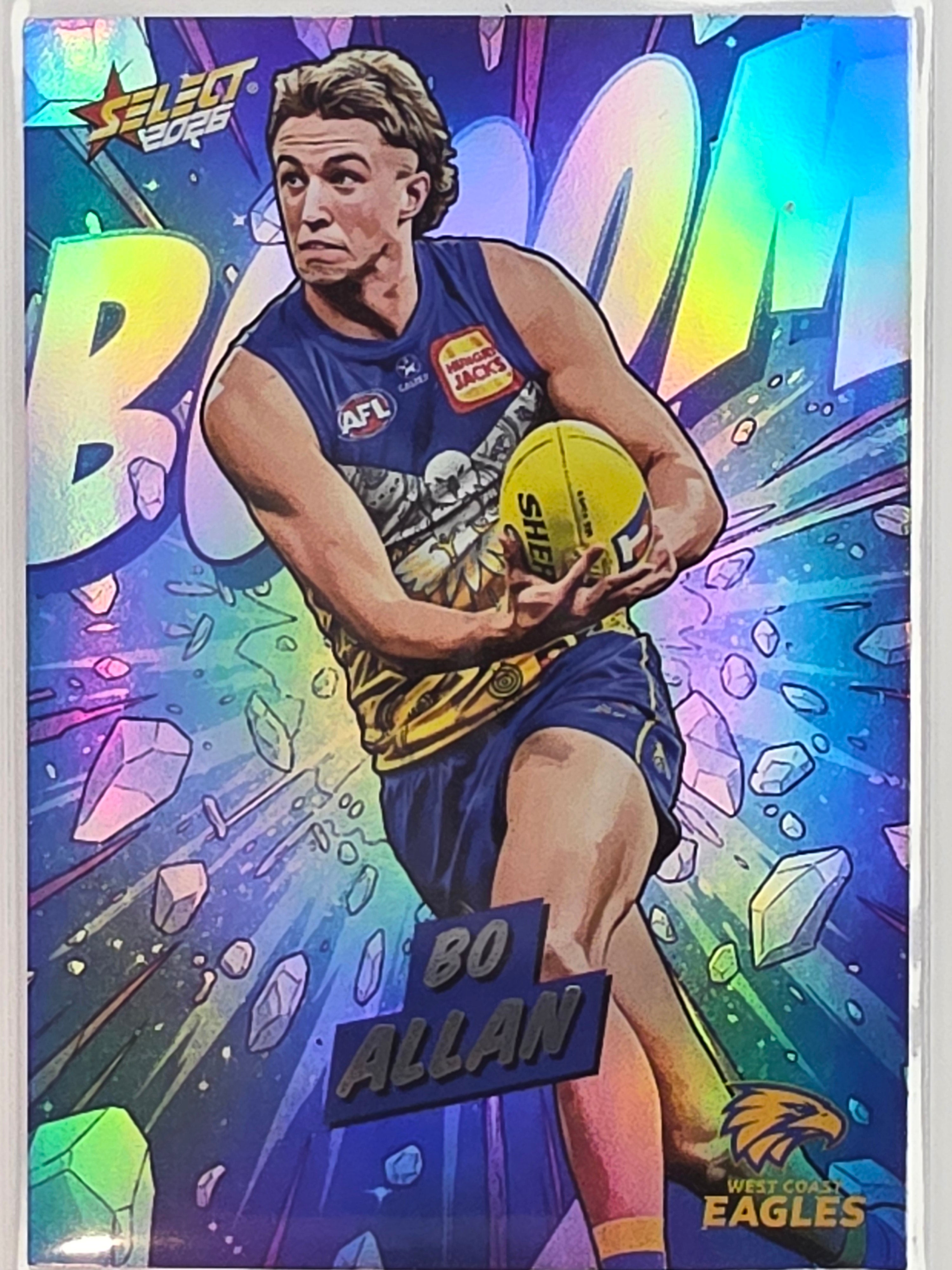 2026 AFL Footy Stars Booom Ice BI161 #411/510 Bo Allan - West Coast Eagles