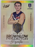 2026 AFL Select Footy Stars Brownlow Predictor Signature Gold BPSG28 #079/220 Caleb Serong - Fremantle Dockers