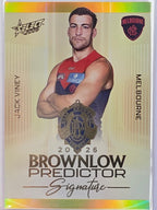 2026 AFL Select Footy Stars Brownlow Predictor Signature Gold BPSG54 #047/220 Jack Viney - Melbourne Demons