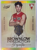 2026 AFL Select Footy Stars Brownlow Predictor Signature Gold BPSG77 #089/220 Errol Gulden - Sydney Swans