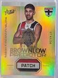 2026 AFL Select Footy Stars Brownlow Predictor Patch Gold BPPG74 #145/220 Nasiah Wanganeen-Milera - St Kilda Saints