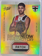2026 AFL Select Footy Stars Brownlow Predictor Patch Gold BPPG74 #145/220 Nasiah Wanganeen-Milera - St Kilda Saints