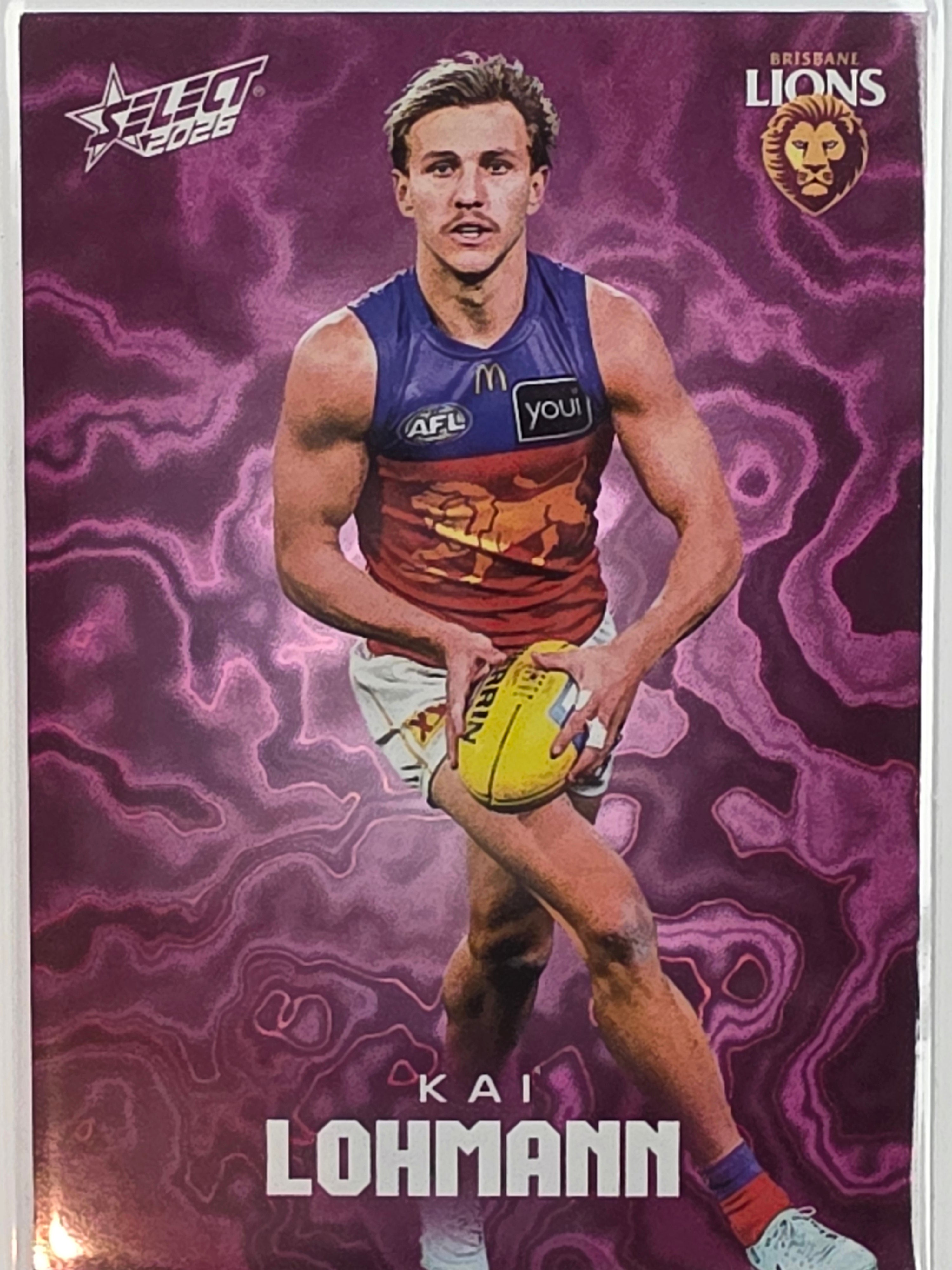 2026 AFL Footy Stars Mercury Team Colours MY19 #295/425 Kai Lohmann - Brisbane Lions