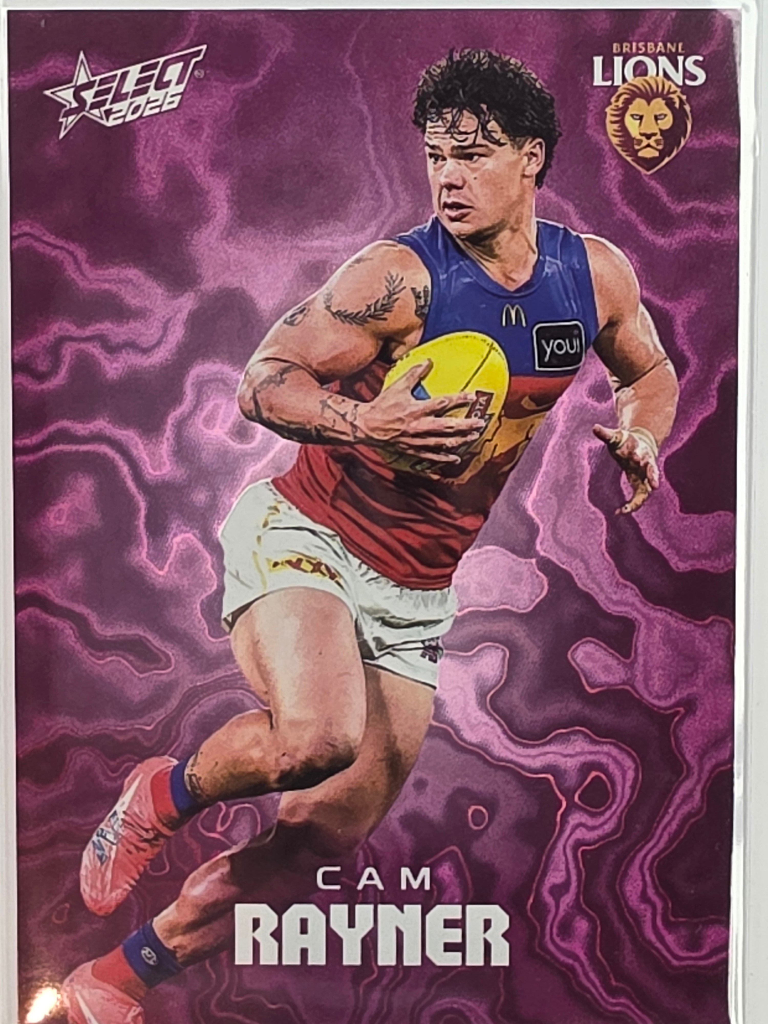 2026 AFL Footy Stars Mercury Team Colours MY24 #023/425 Cam Rayner - Brisbane Lions