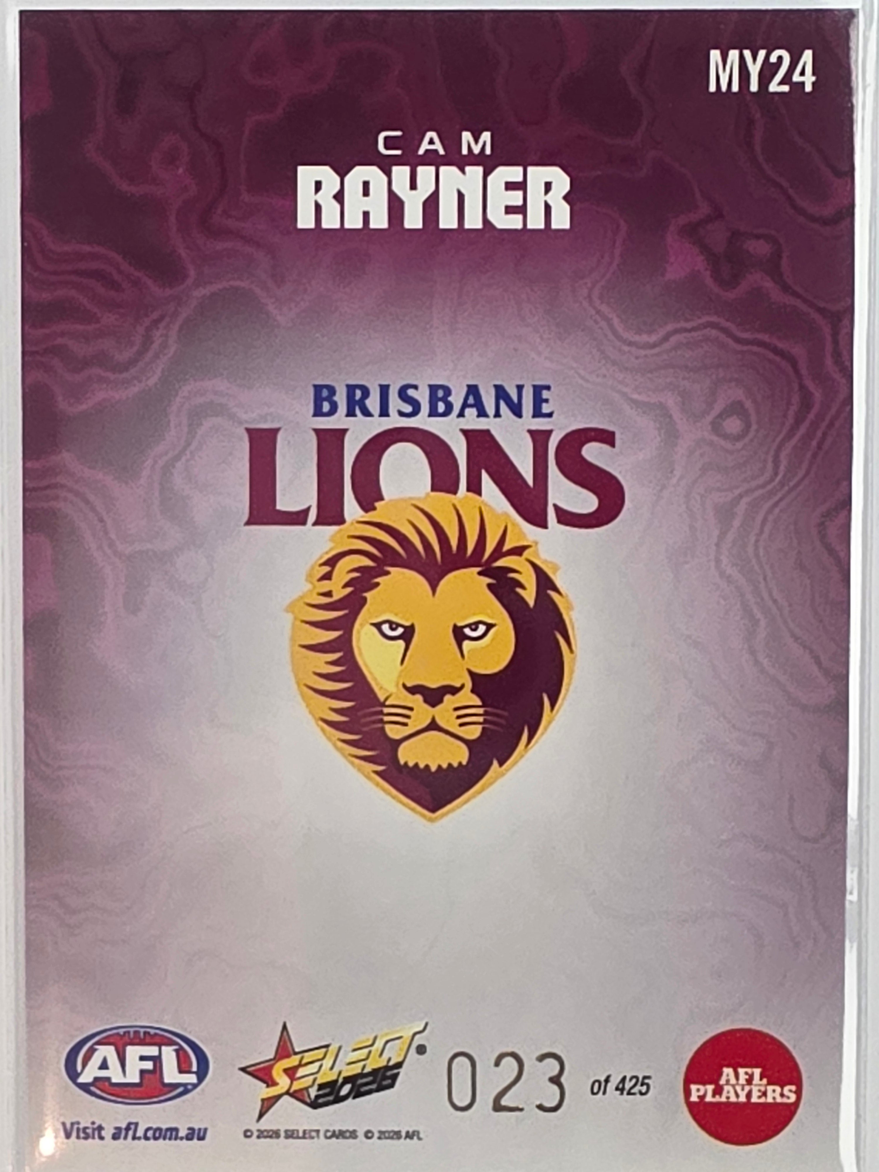 2026 AFL Footy Stars Mercury Team Colours MY24 #023/425 Cam Rayner - Brisbane Lions