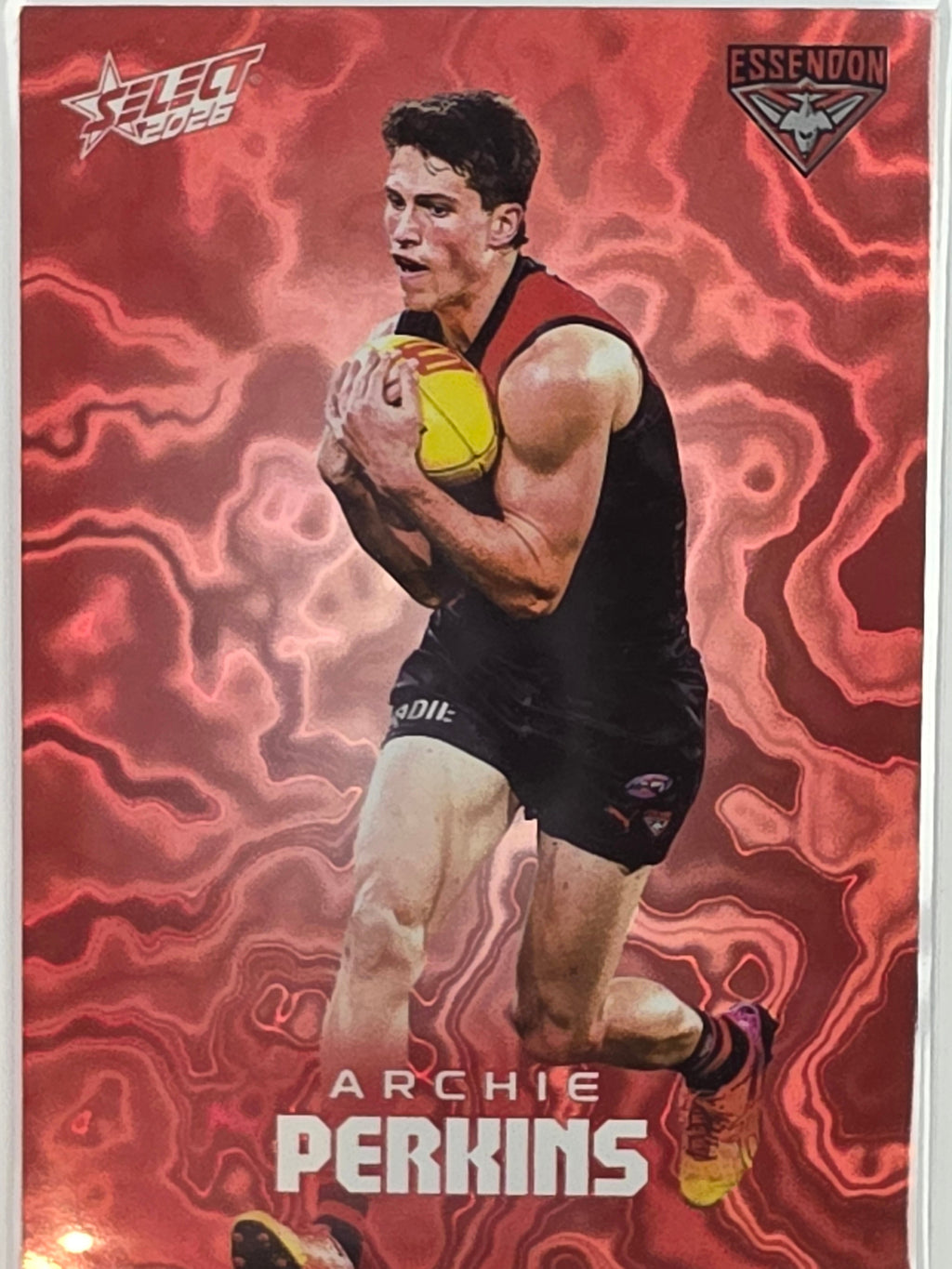 2026 AFL Footy Stars Mercury Team Colours MY58 #053/425 Archie Perkins - Essendon Bombers