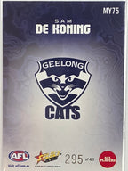 2026 AFL Footy Stars Mercury Team Colours MY75 #295/425 Sam De Koning - Geelong Cats