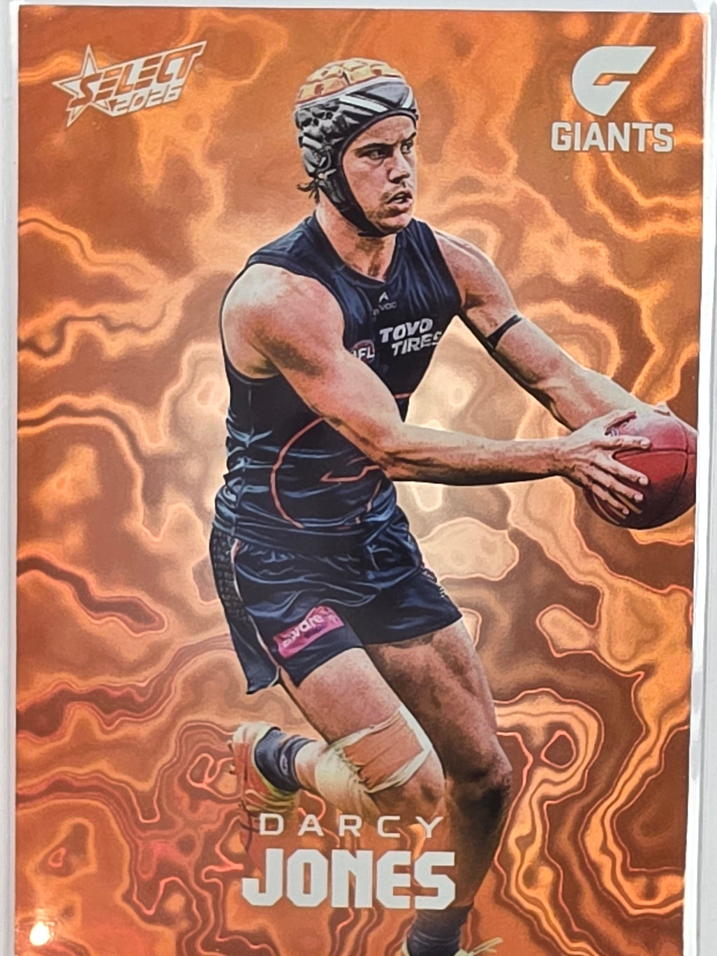 2026 AFL Footy Stars Mercury Team Colours MY94 #004/425 Darcy Jones - GWS Giants