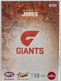 2026 AFL Footy Stars Mercury Team Colours MY94 #198/425 Darcy Jones - GWS Giants