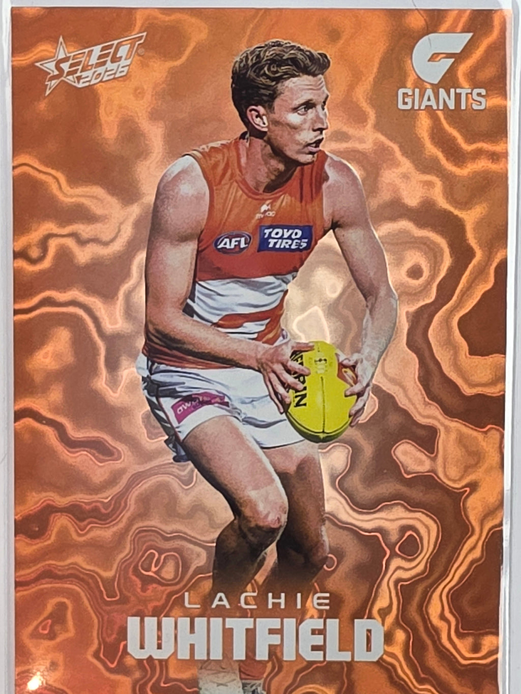 2026 AFL Footy Stars Mercury Team Colours MY96 #043/425 Lachie Whitfield - GWS Giants