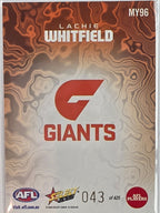2026 AFL Footy Stars Mercury Team Colours MY96 #043/425 Lachie Whitfield - GWS Giants