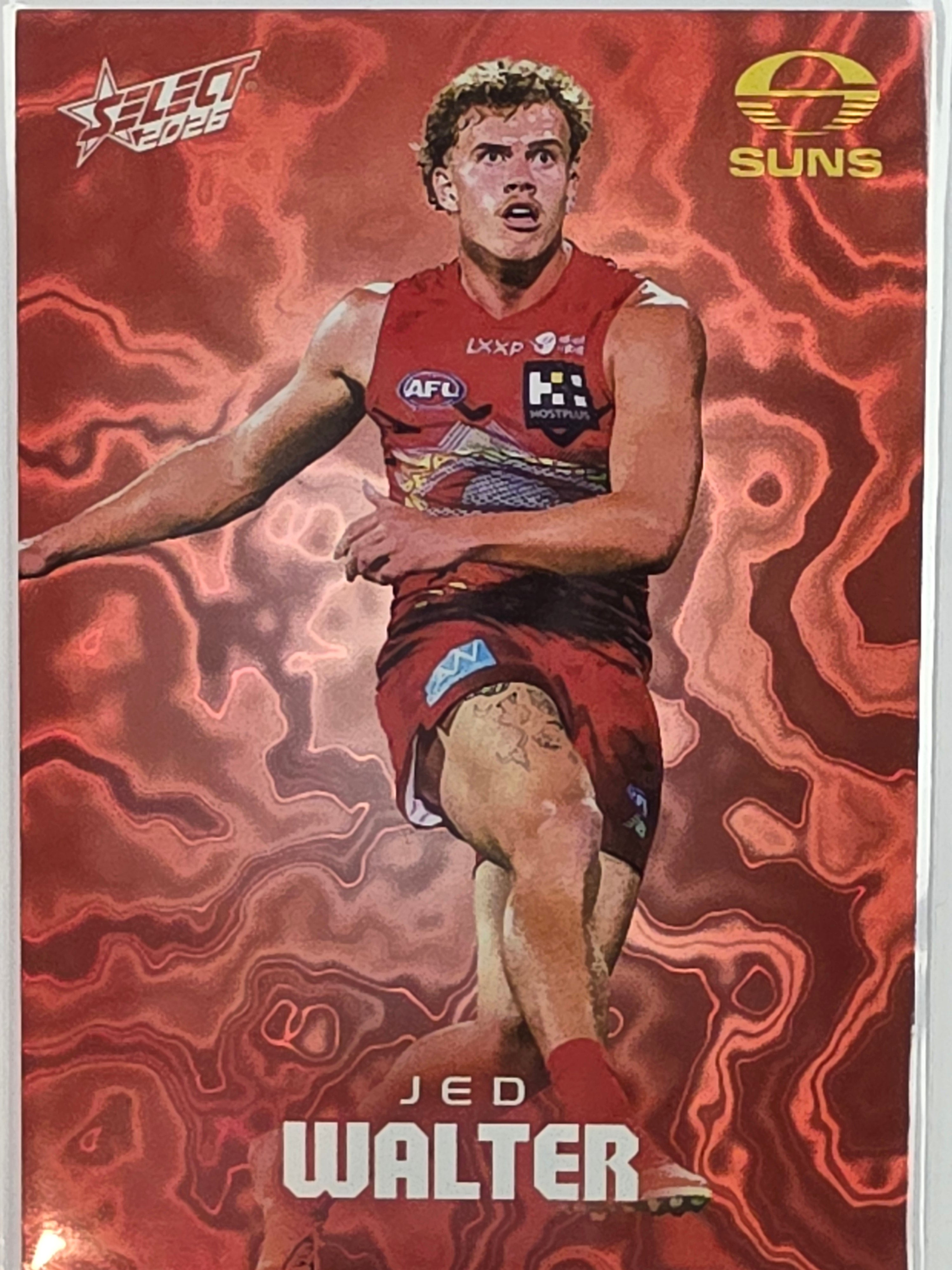 2026 AFL Footy Stars Mercury Team Colours MY108 #185/425 Jed Walter - Gold Coast Suns
