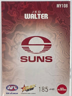 2026 AFL Footy Stars Mercury Team Colours MY108 #185/425 Jed Walter - Gold Coast Suns