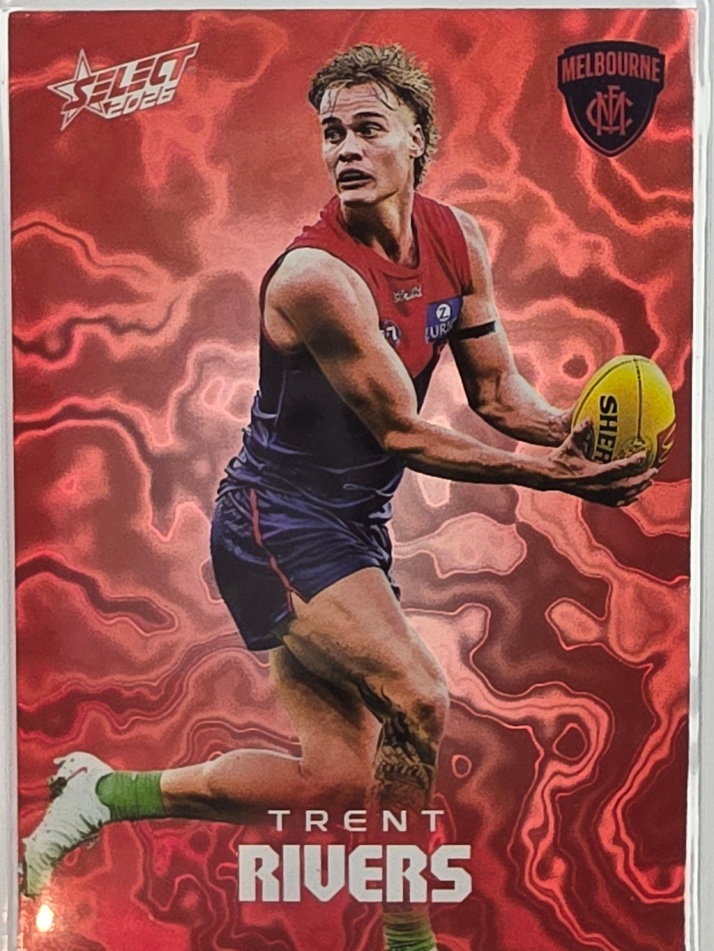 2026 AFL Footy Stars Mercury Team Colours MY129 #311/425 Trent Rivers - Melbourne Demons