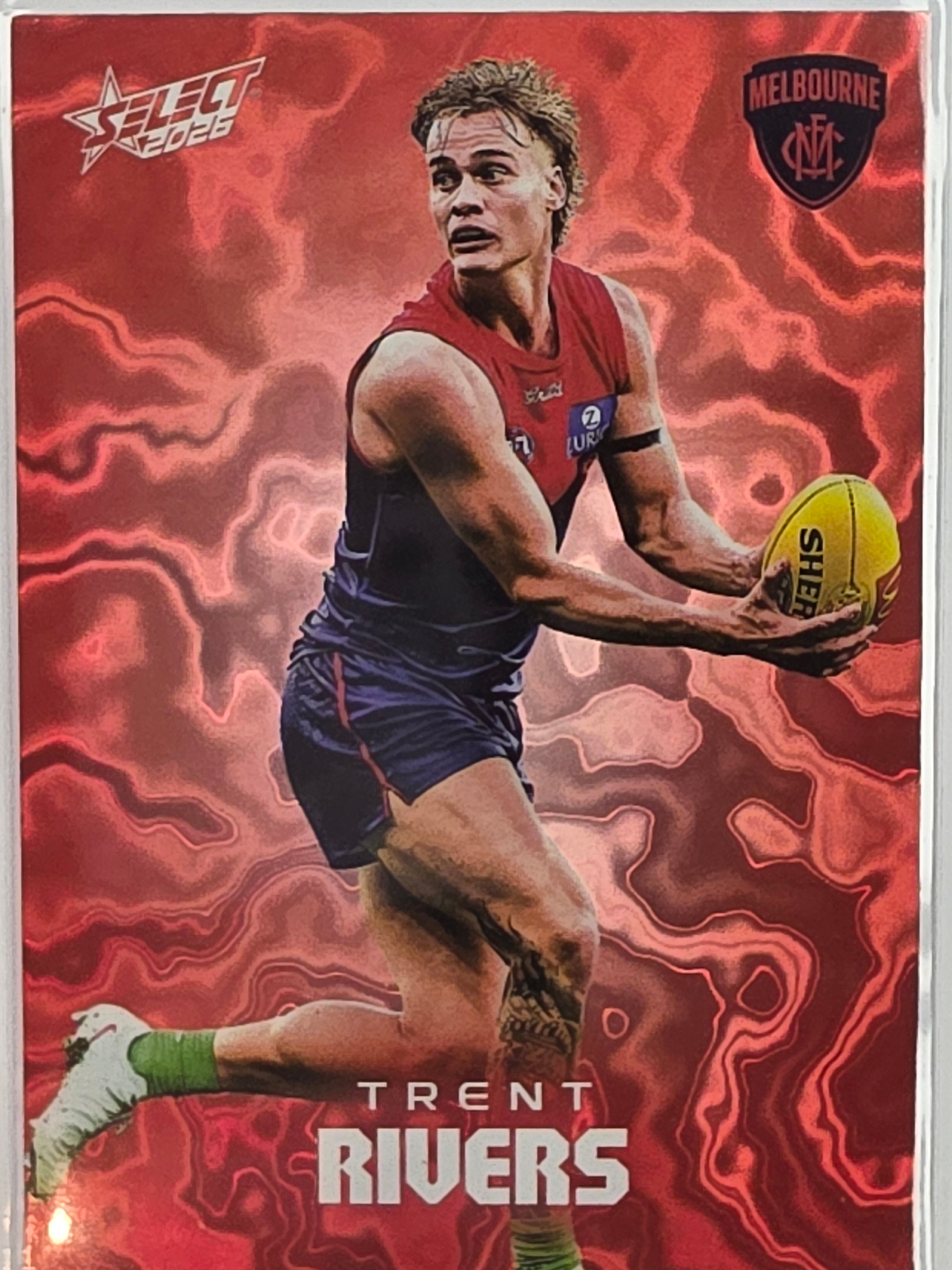 2026 AFL Footy Stars Mercury Team Colours MY129 #311/425 Trent Rivers - Melbourne Demons