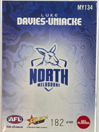 2026 AFL Footy Stars Mercury Team Colours MY134 #182/425 Luke Davies-Uniacke - North Melbourne Kangaroos