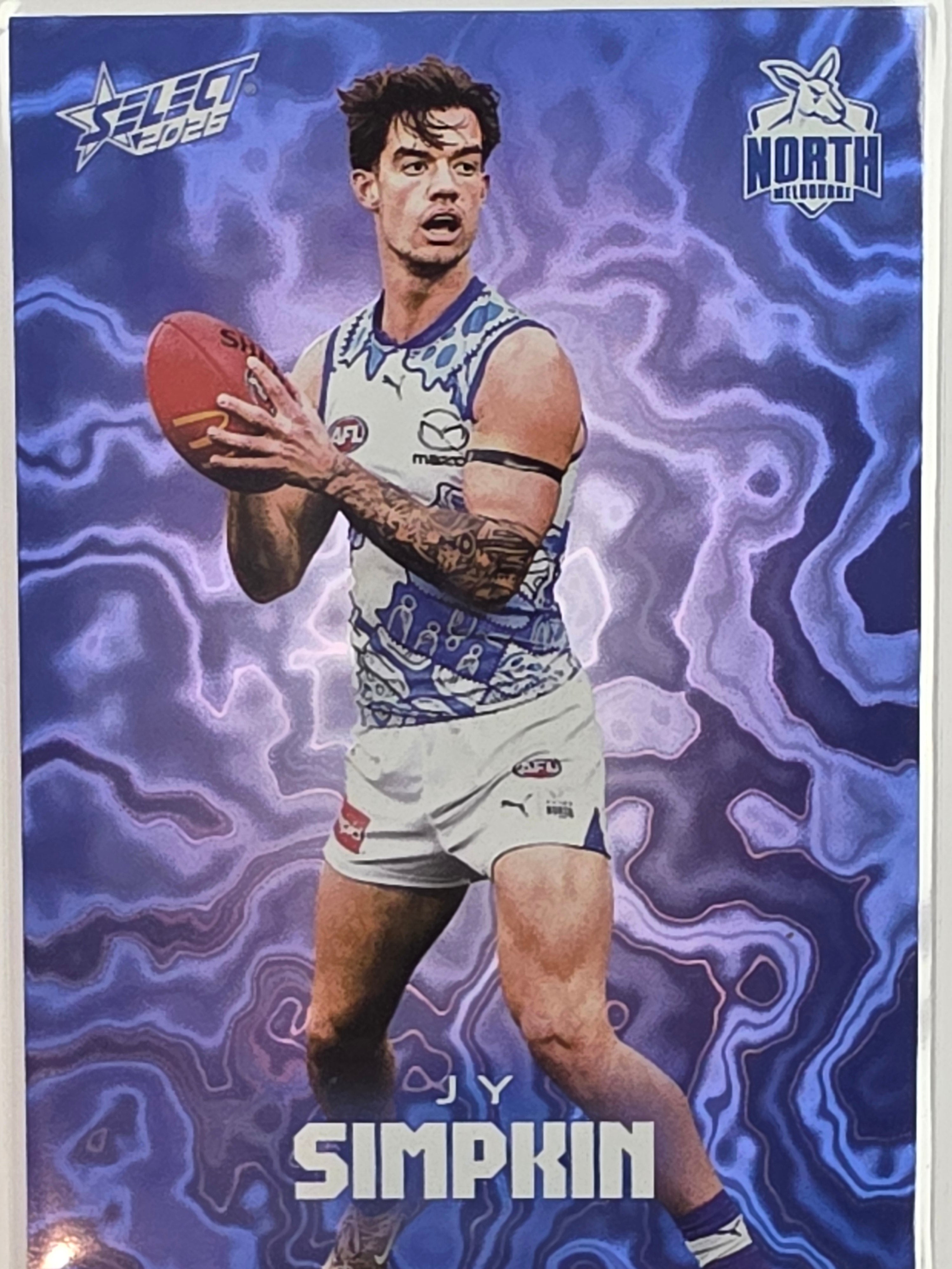 2026 AFL Footy Stars Mercury Team Colours MY141 #162/425 Jy Simpkin - North Melbourne Kangaroos