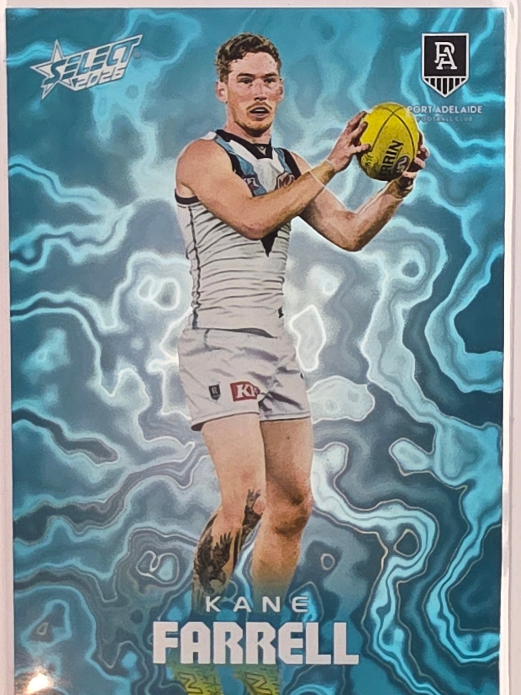 2026 AFL Footy Stars Mercury Team Colours MY150 #106/425 Kane Farrell - Port Adelaide Power