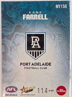 2026 AFL Footy Stars Mercury Team Colours MY150 #114/425 Kane Farrell - Port Adelaide Power