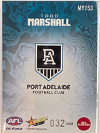 2026 AFL Footy Stars Mercury Team Colours MY153 #032/425 Todd Marshall - Port Adelaide Power